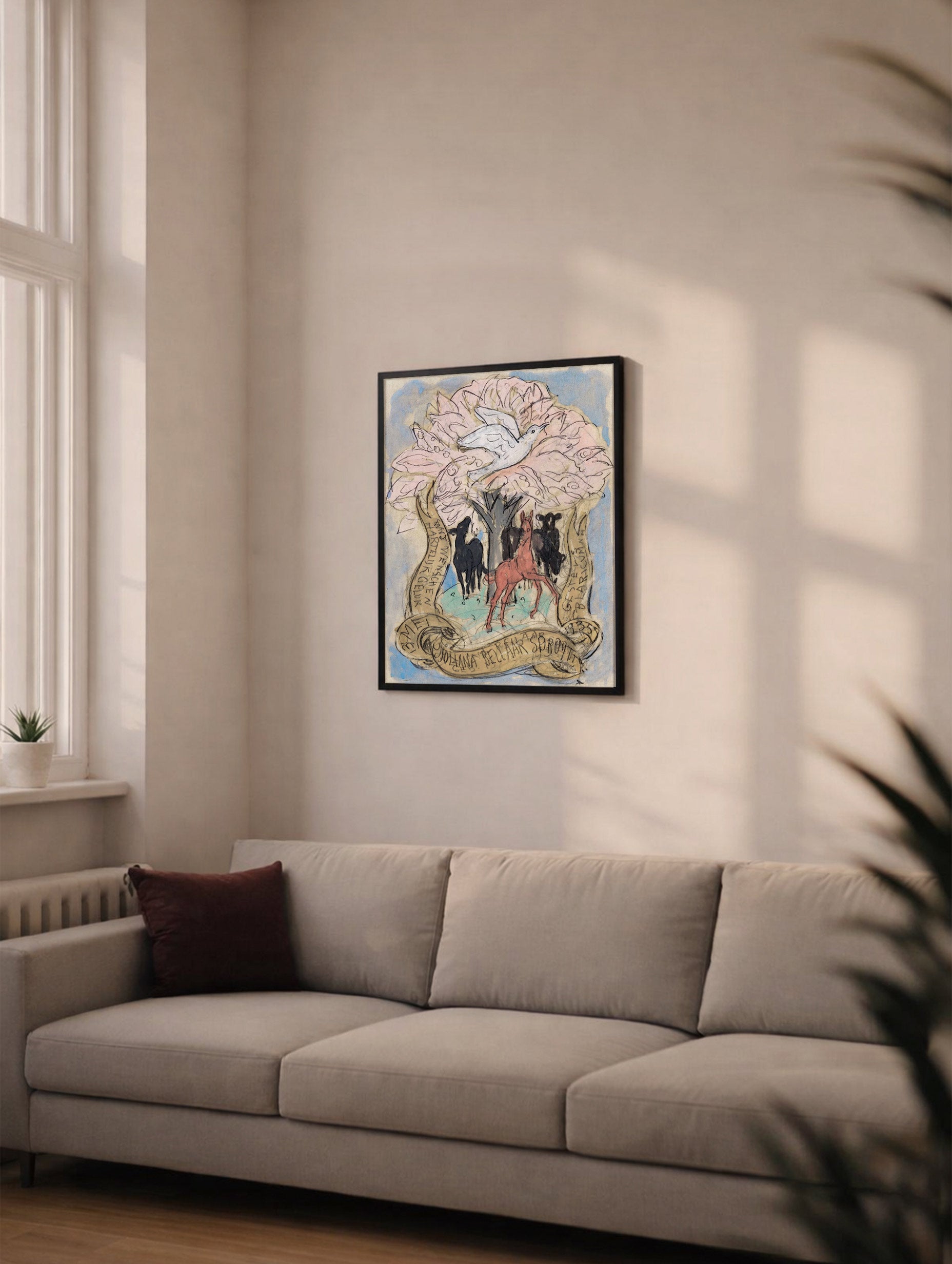 Santorini-plakat Arkitekturplakat