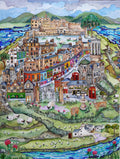Santorini-plakat Arkitekturplakat
