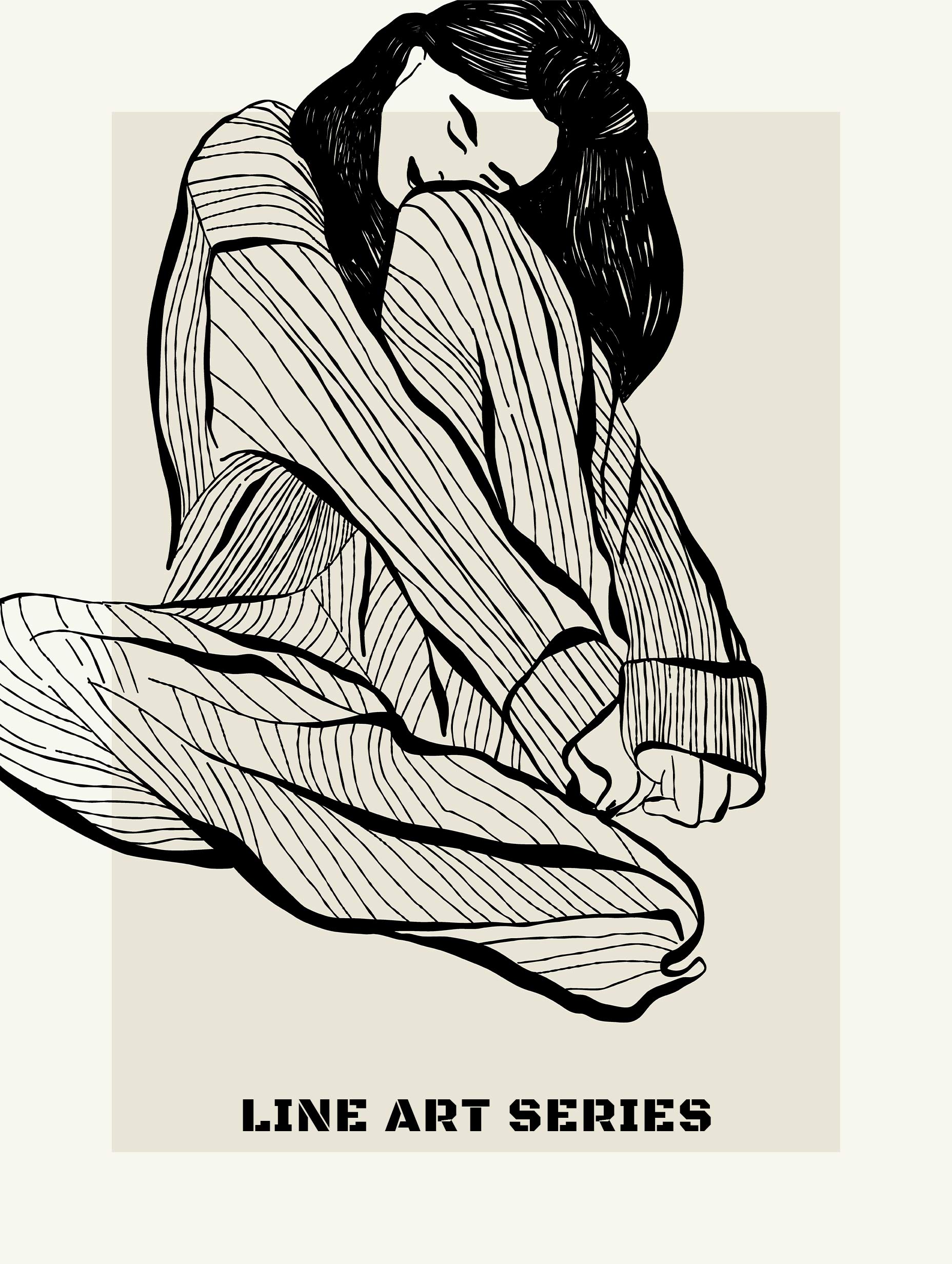 Resting Figure Poster