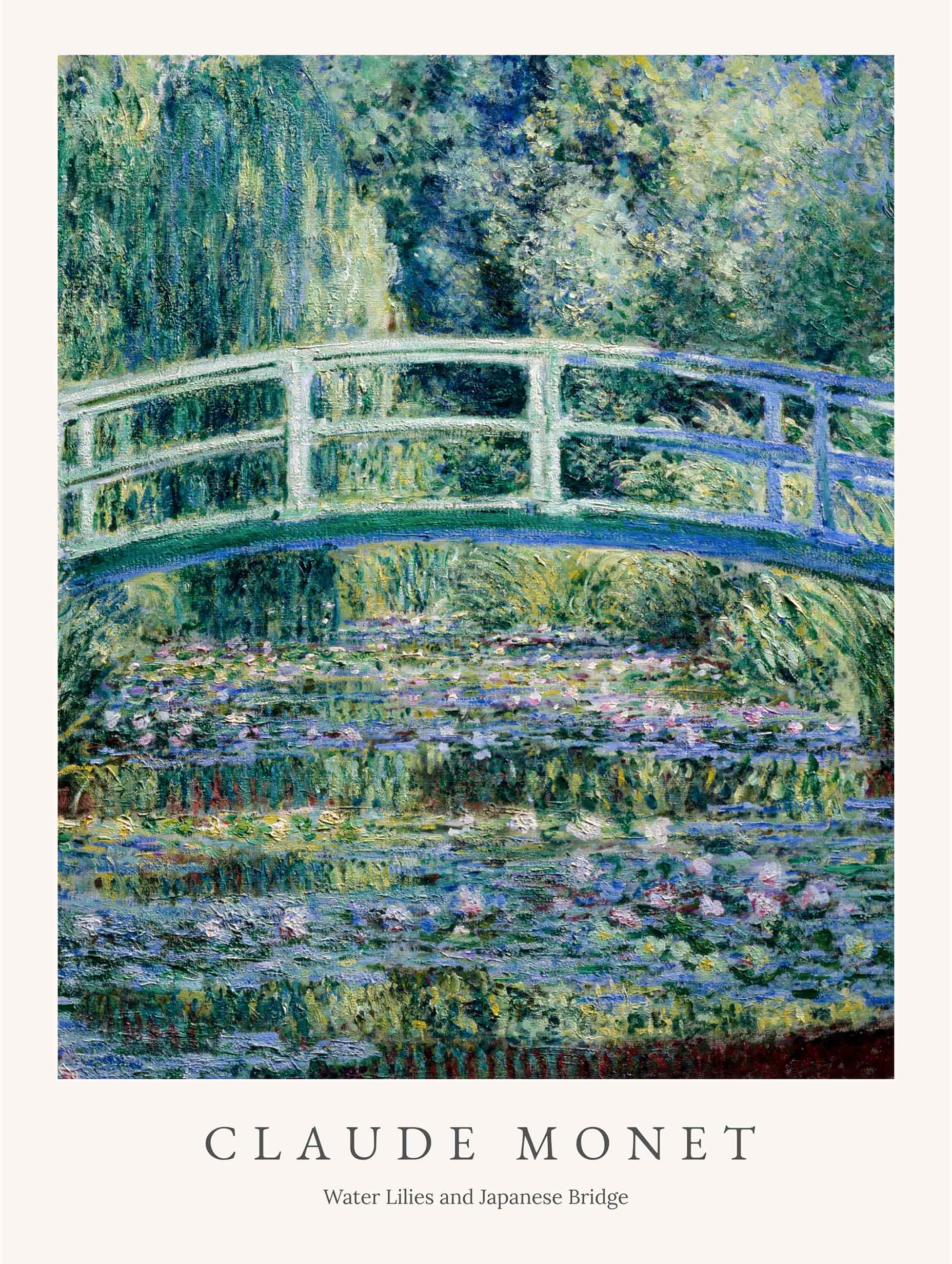 Water Lilies and Japanese Bridge - Claude Monet