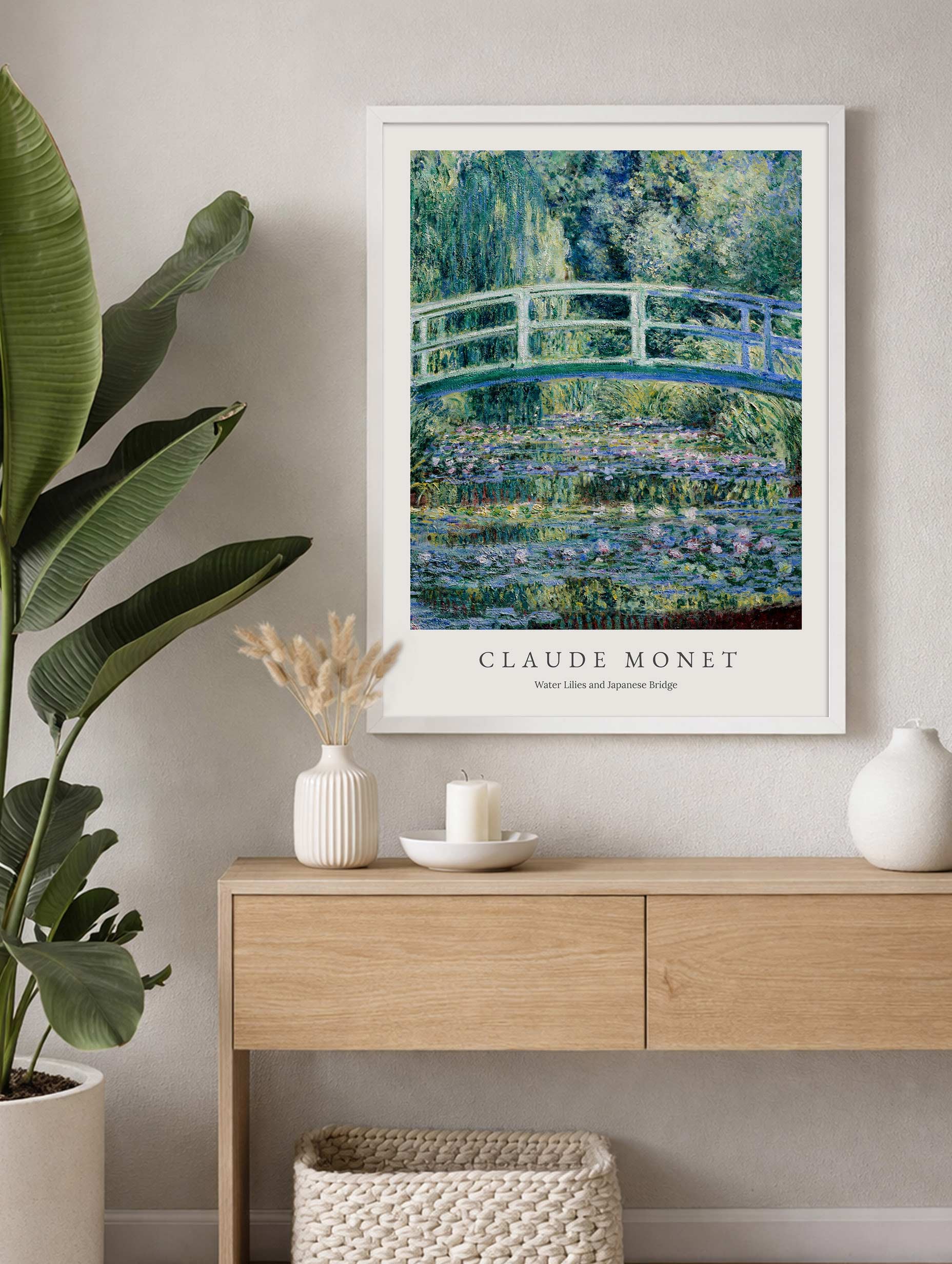 Water Lilies and Japanese Bridge - Claude Monet