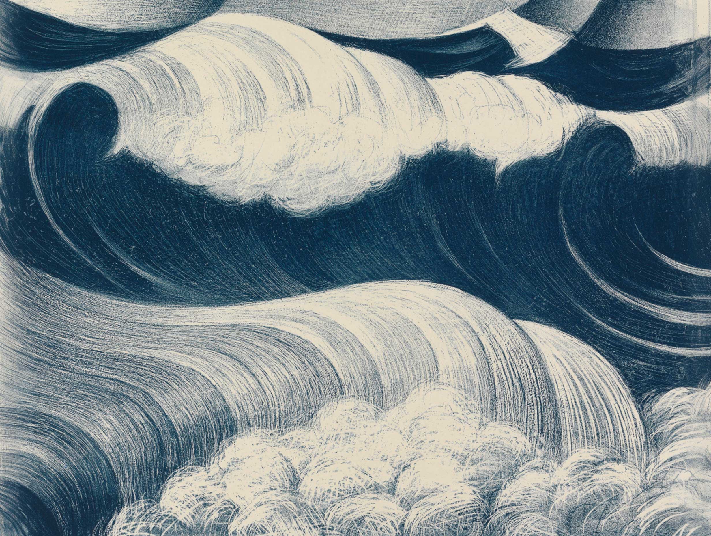 The Wave Christopher Nevinson Art Print