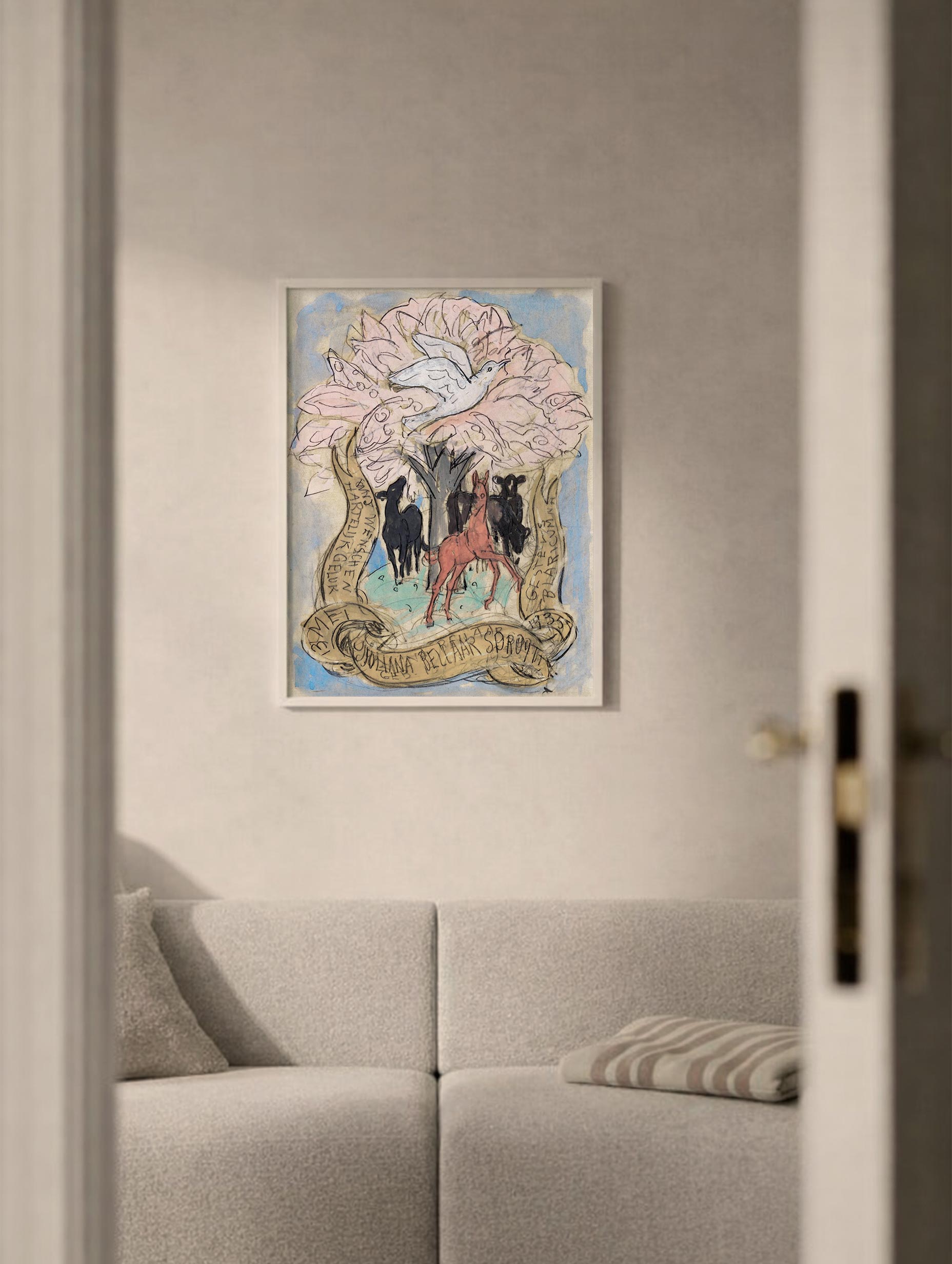 Santorini-plakat Arkitekturplakat