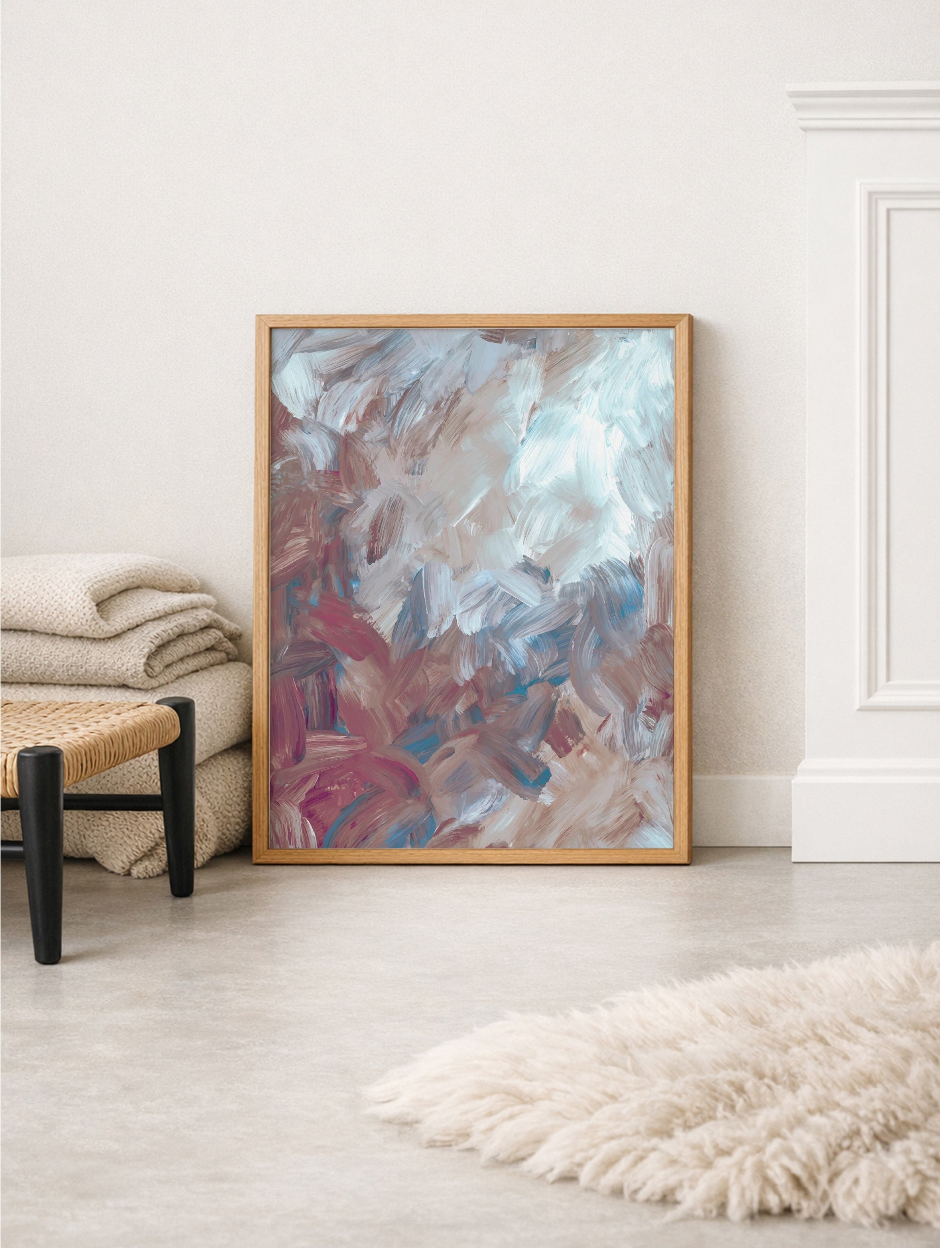 Colorful Brush Stroke Poster