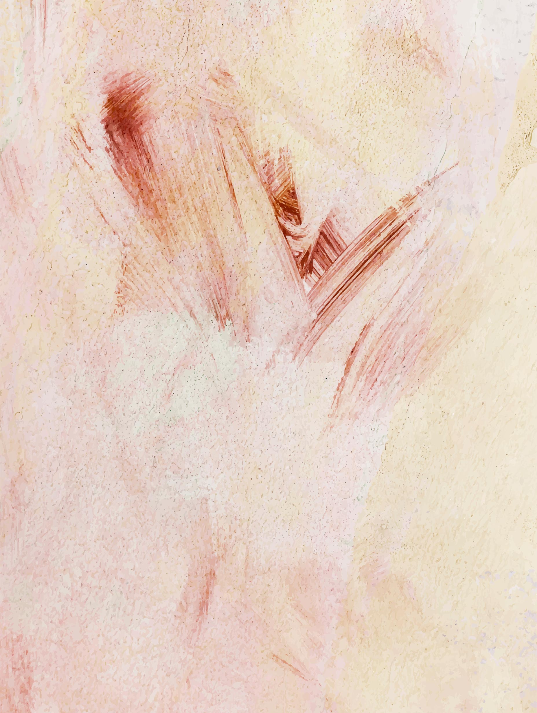 Pastel Paint Brush Stroke Poster Art Print