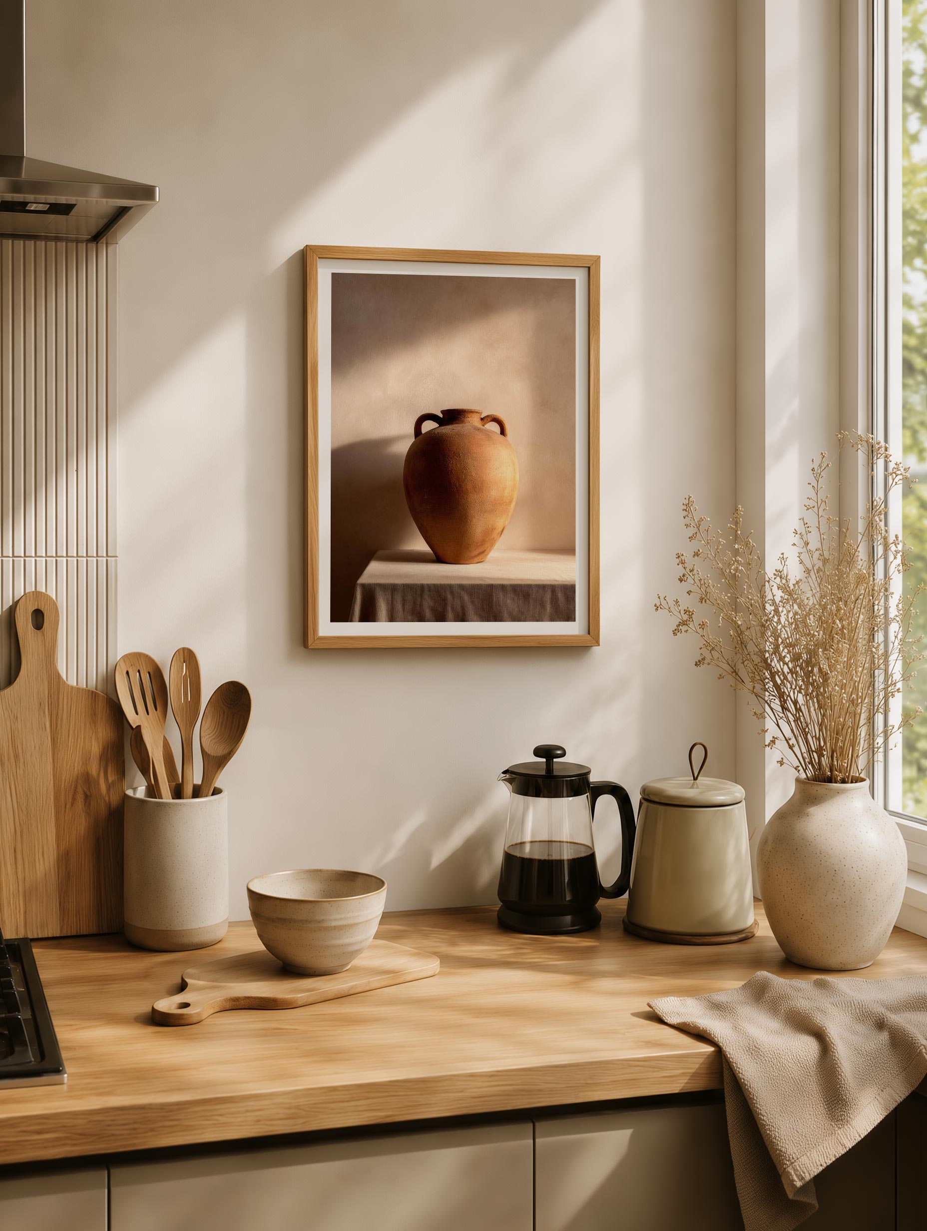 Santorini-plakat Arkitekturplakat