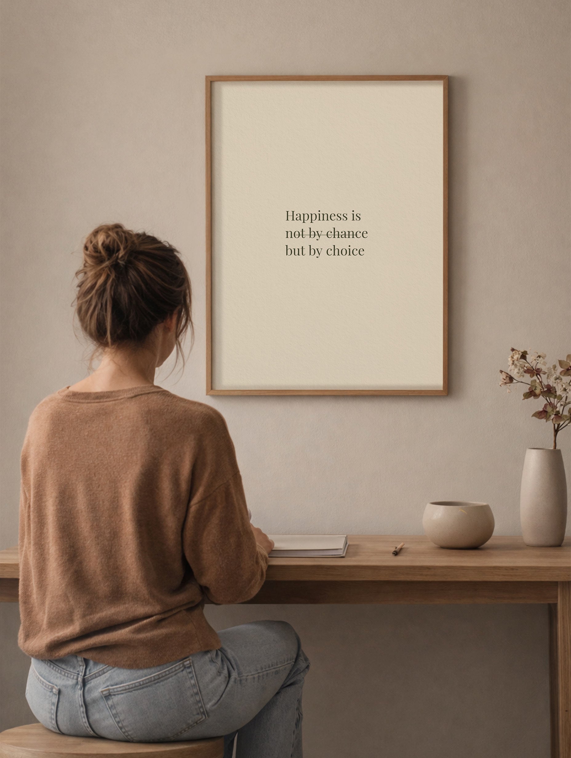 Happiness by Choice Poster Mockup