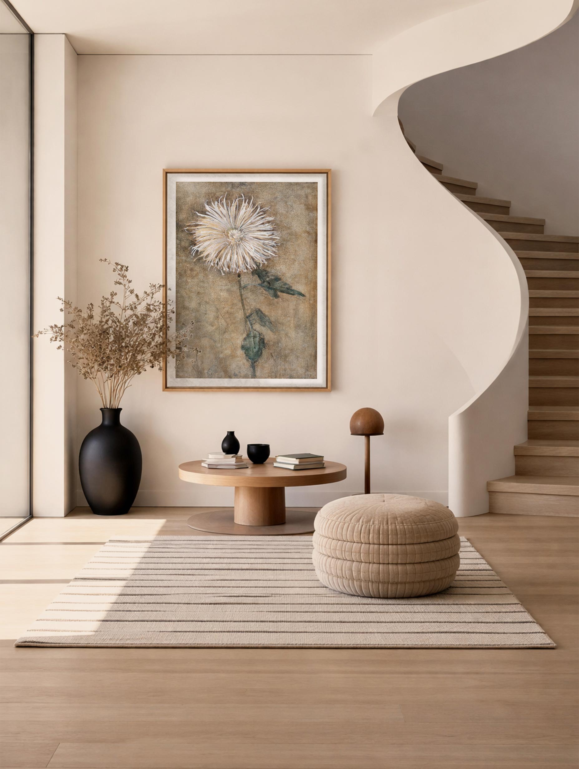 Chrysanthemum - Piet Mondrian Art Print Mockup