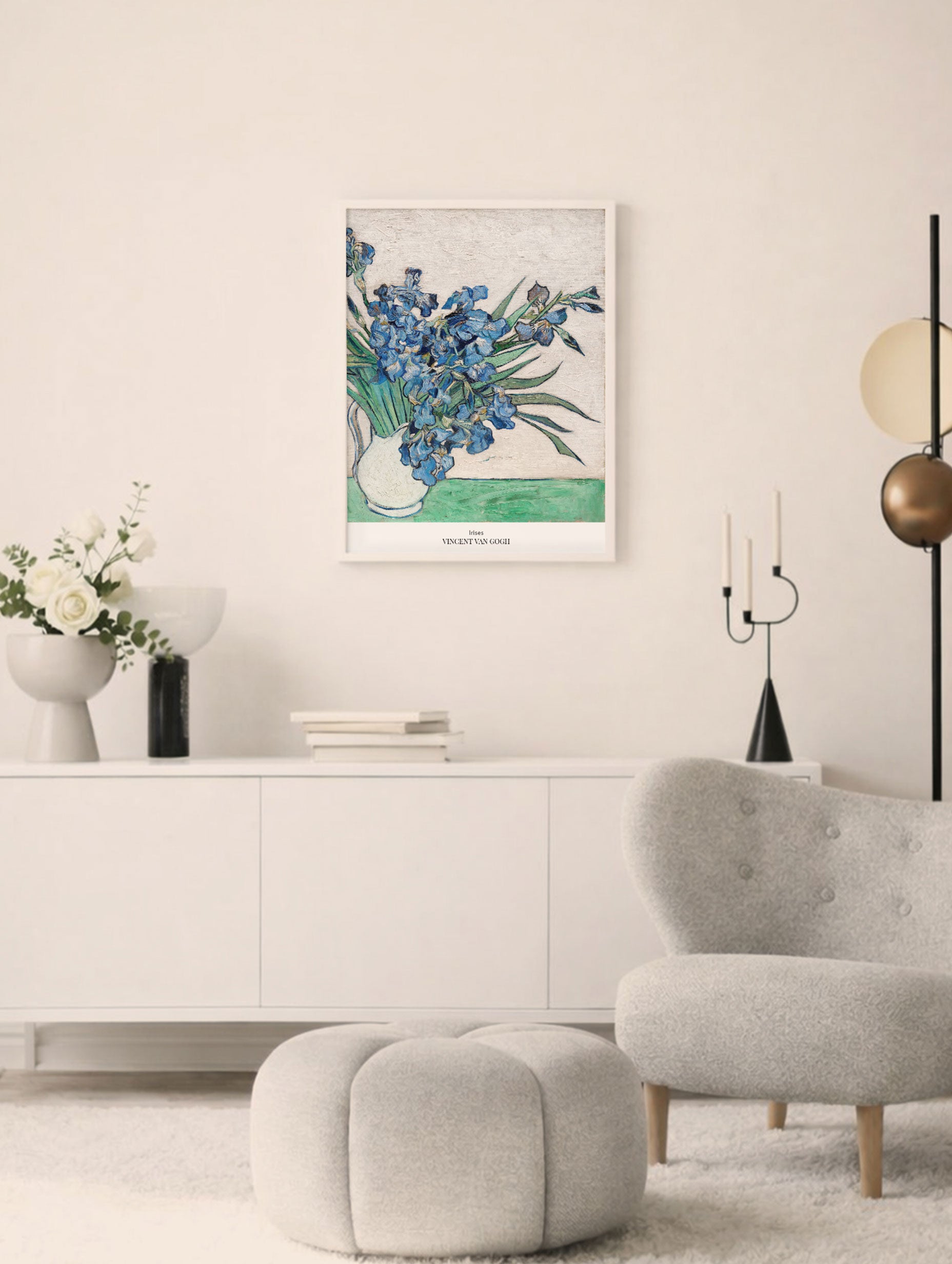 Irises - Van Gogh Poster NO 1  Mockup