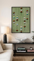 Japanese Textile Pattern – Shima Shima Poster Mockup