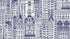 Blue City Buildings Poster