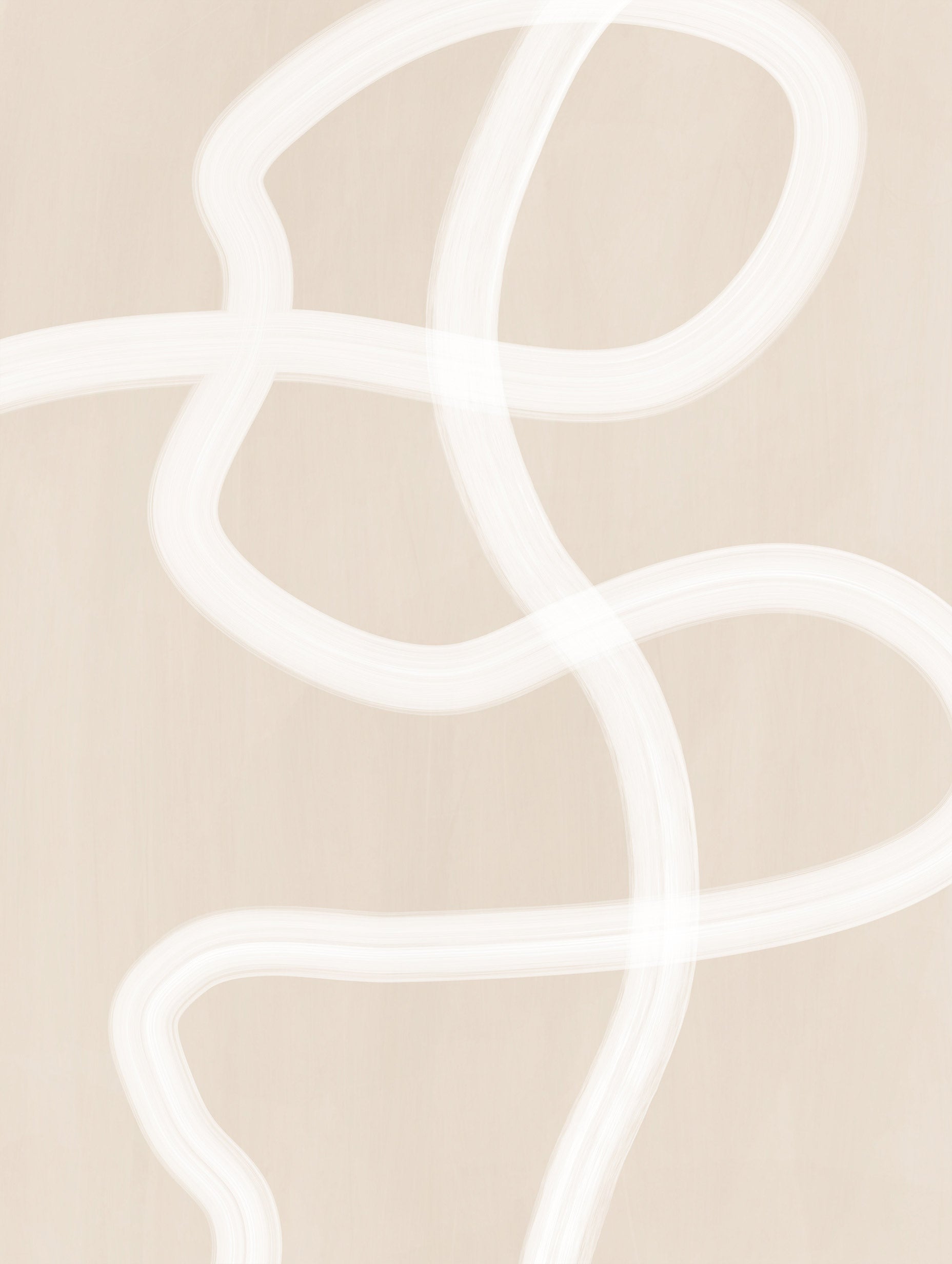 Elena Ristova - White Brush Strokes Poster
