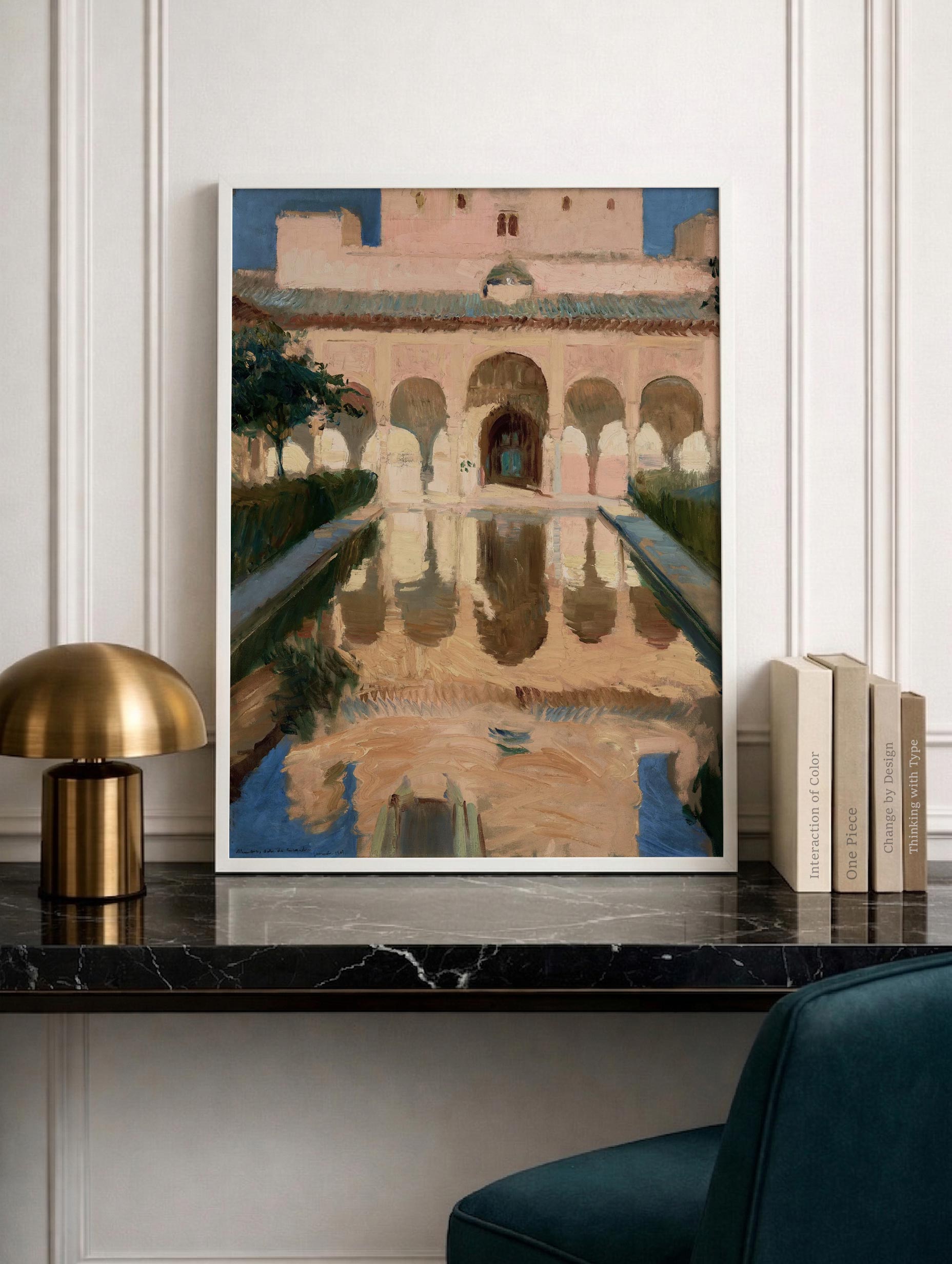 Santorini-plakat Arkitekturplakat