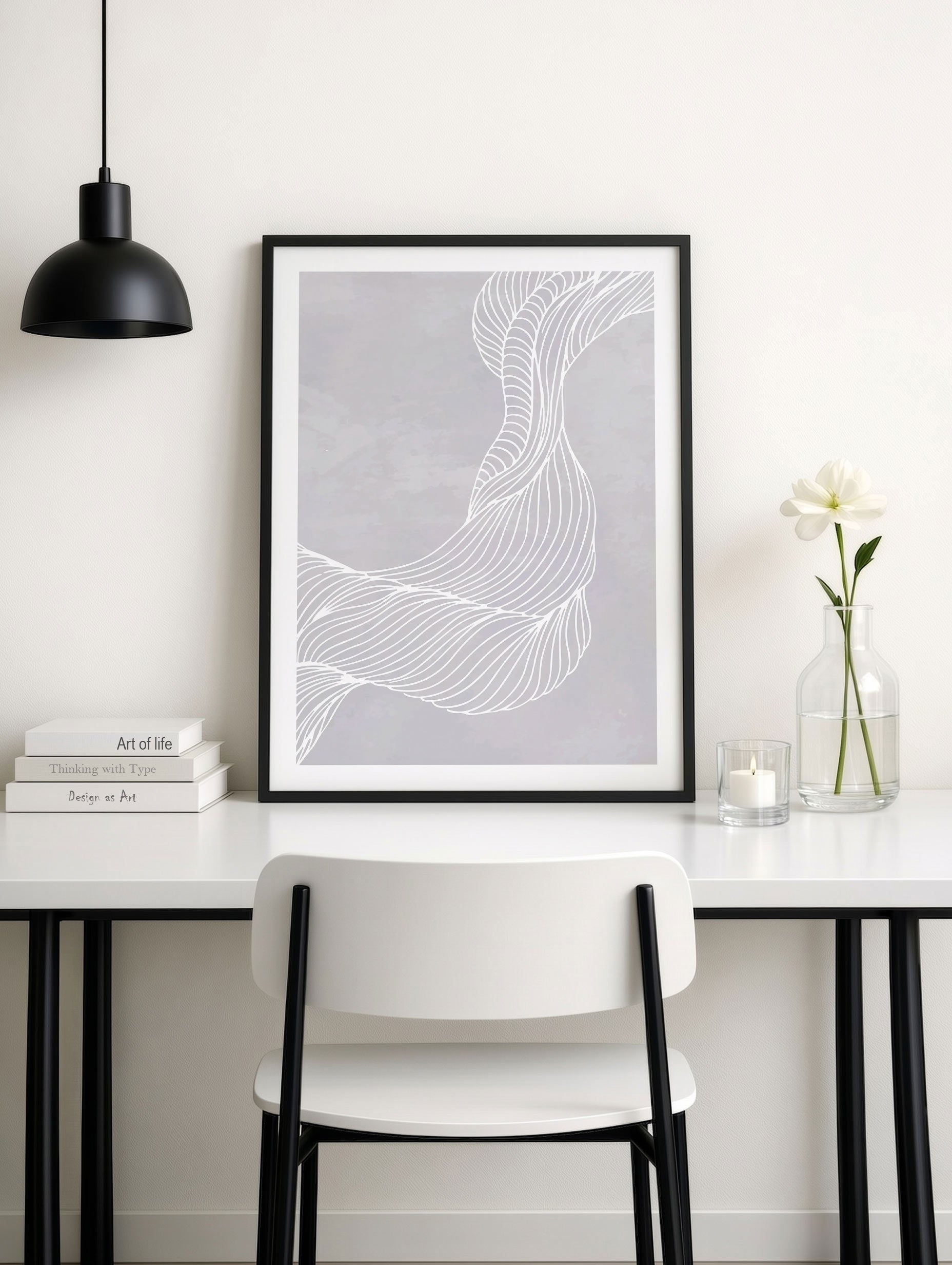 Santorini-plakat Arkitekturplakat