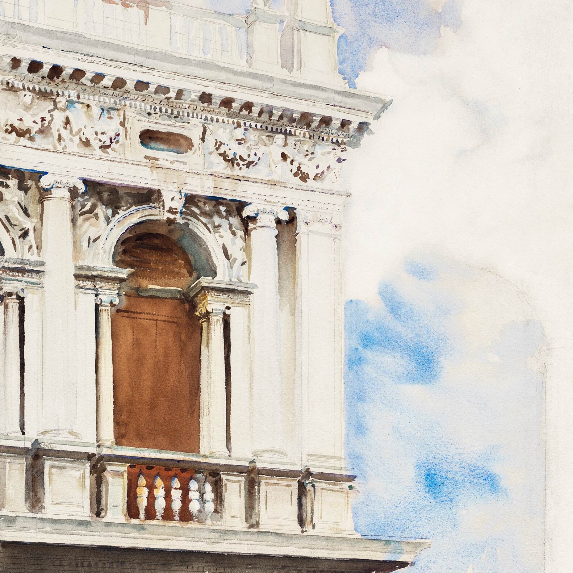 A Corner of the Library in Venice - 1904