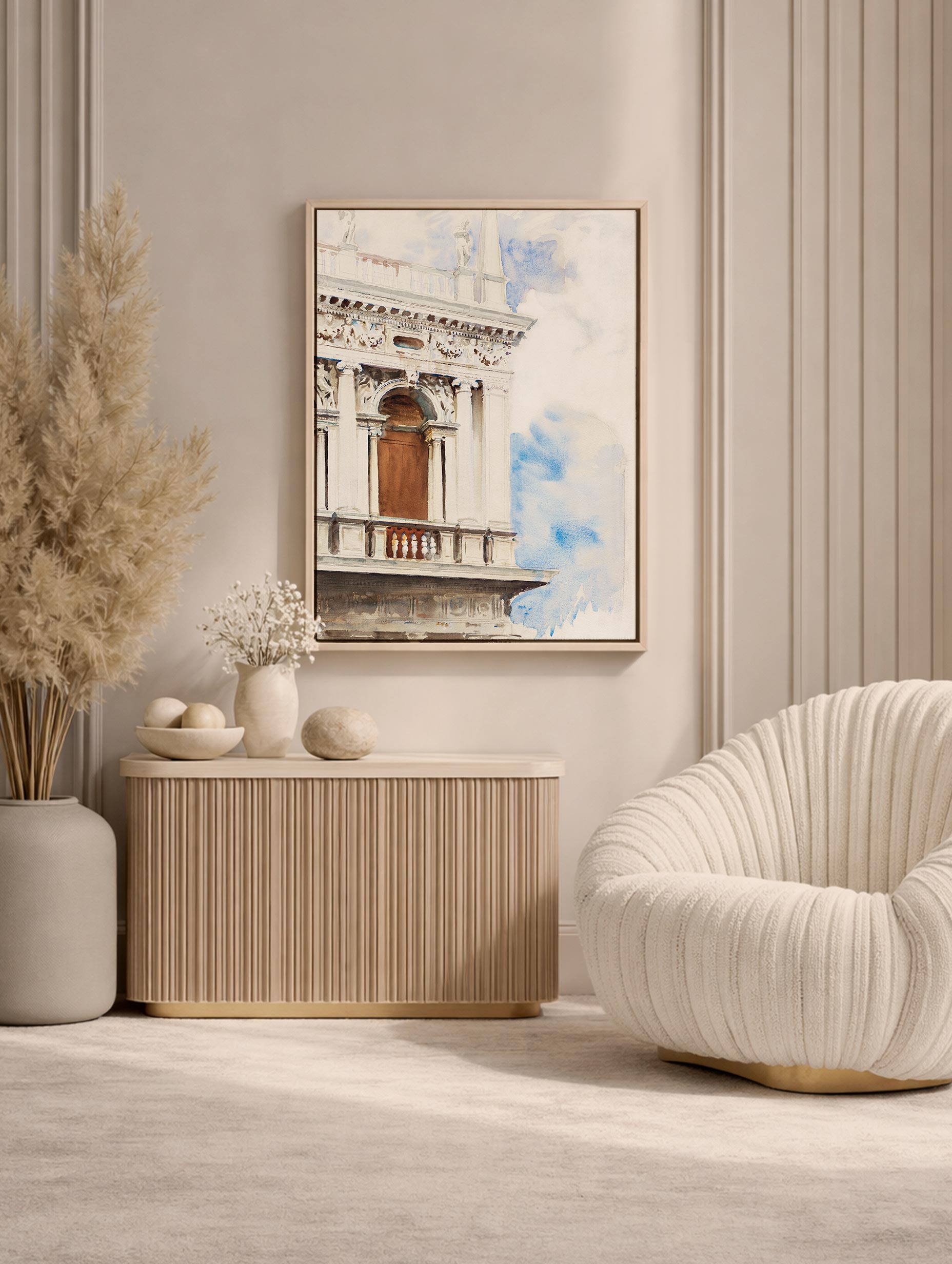 A Corner of the Library in Venice - 1904