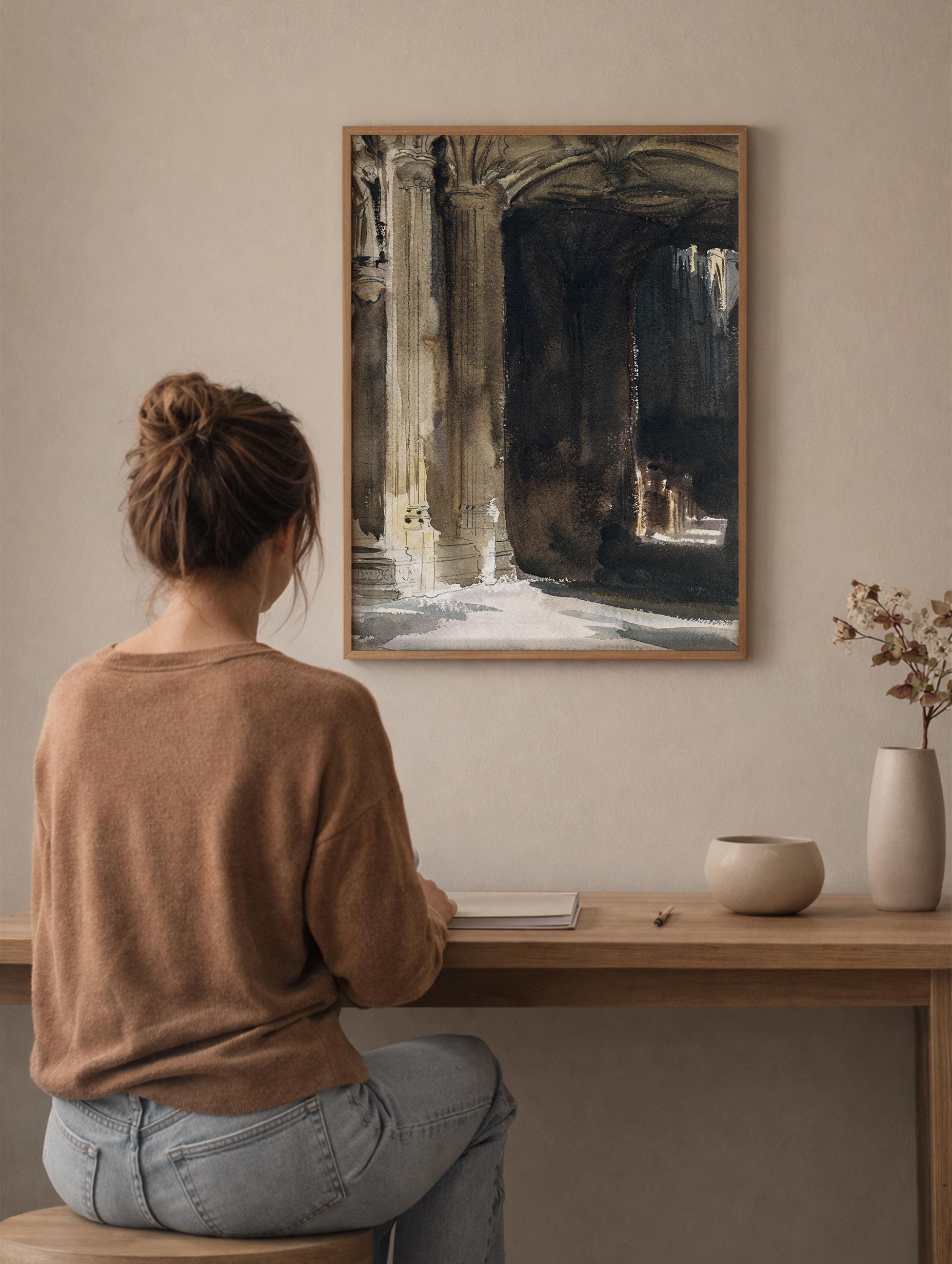 Cathedral Interior 1904 - John Singer Sargent