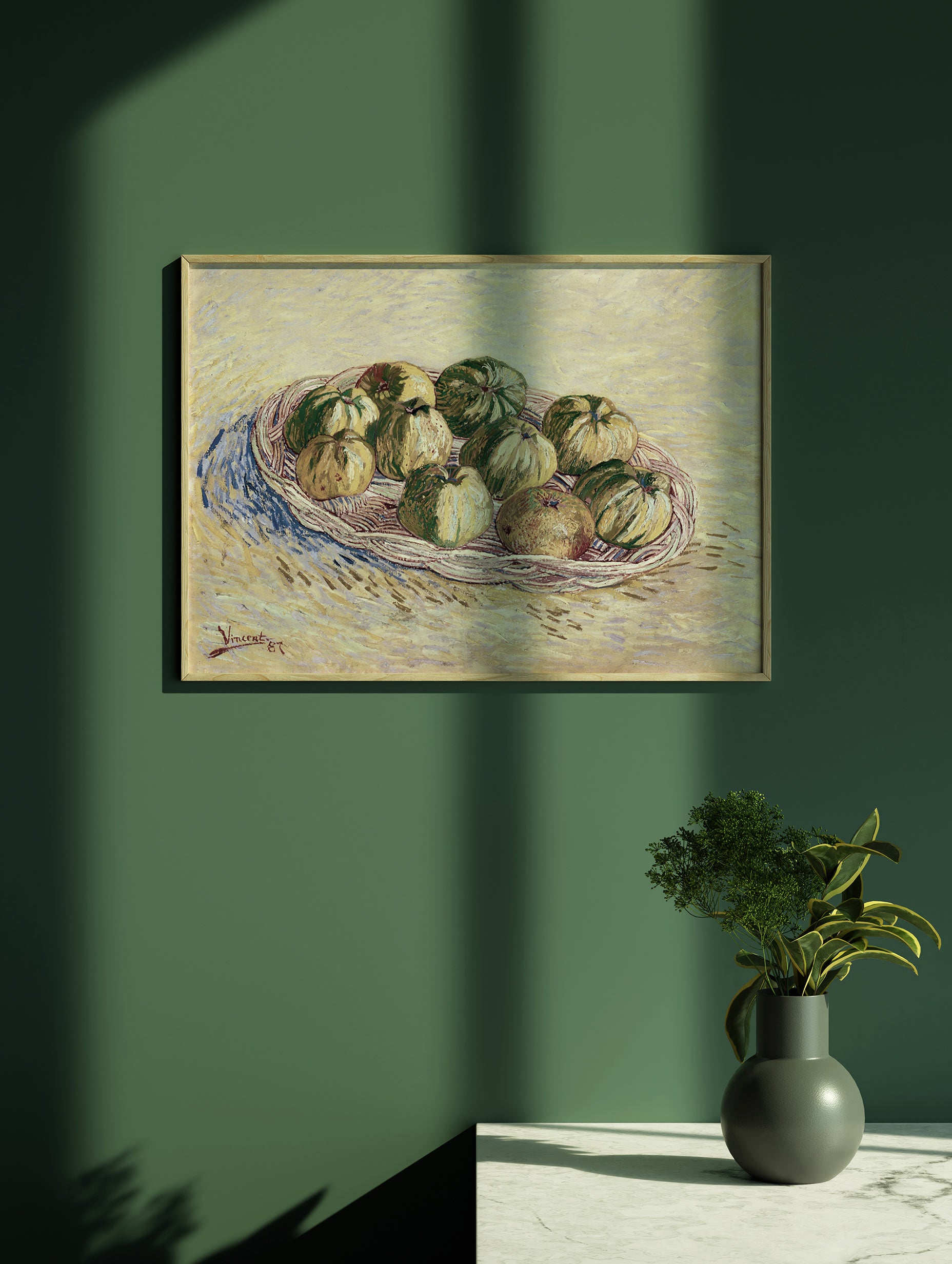 Basket of Apples - Van Gogh Mockup