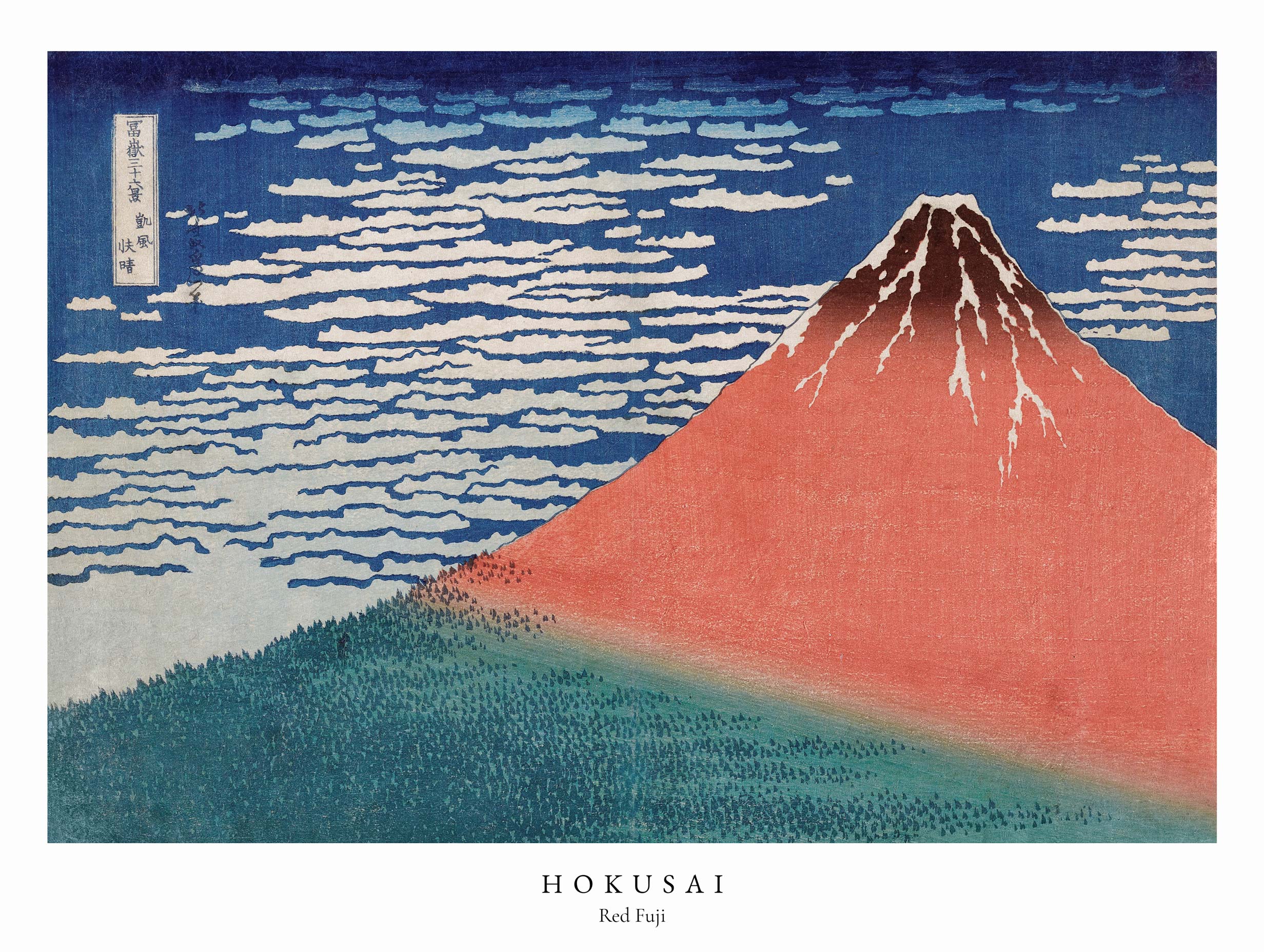Red Fuji - Hokusai