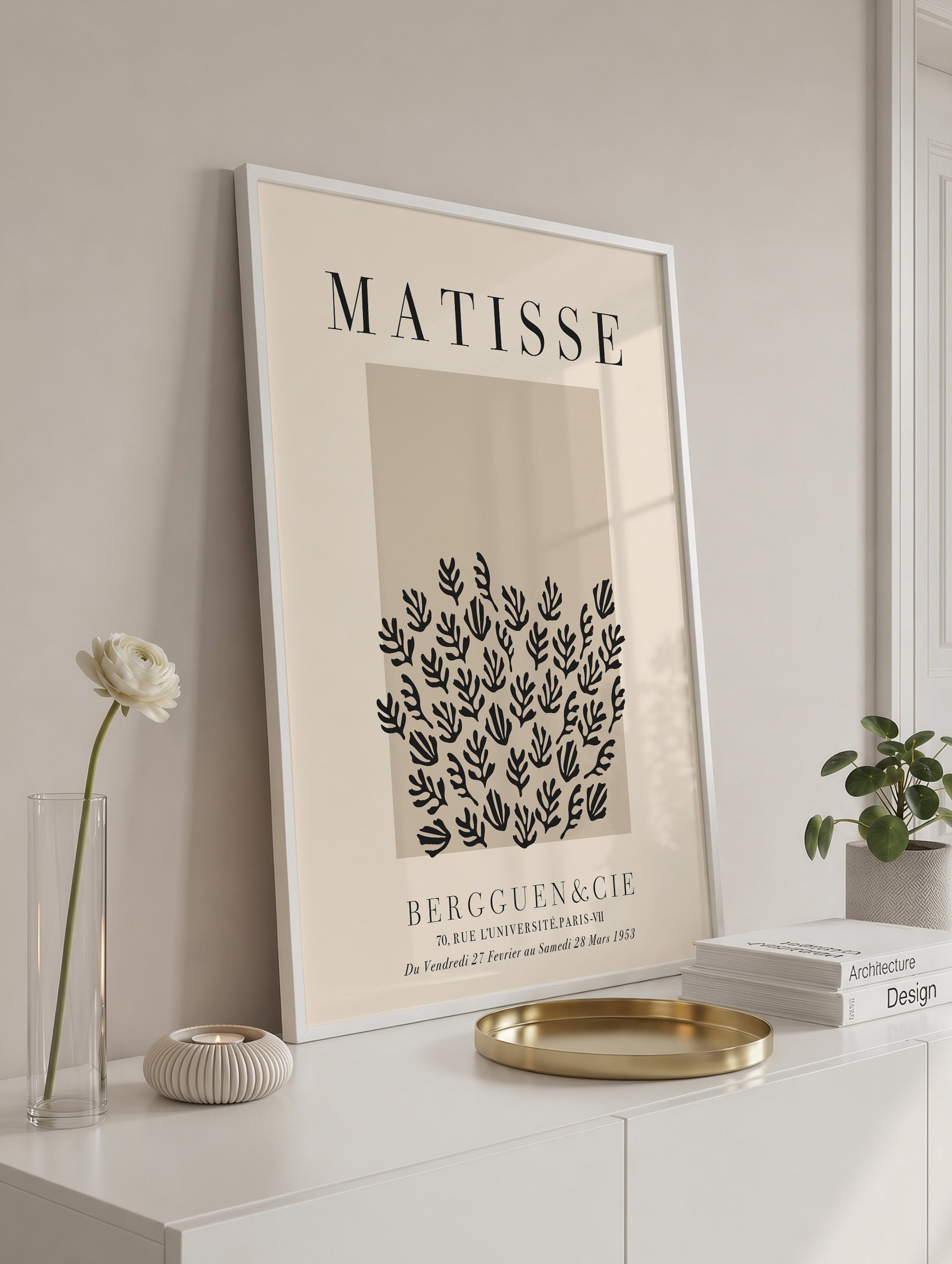 Santorini-plakat Arkitekturplakat