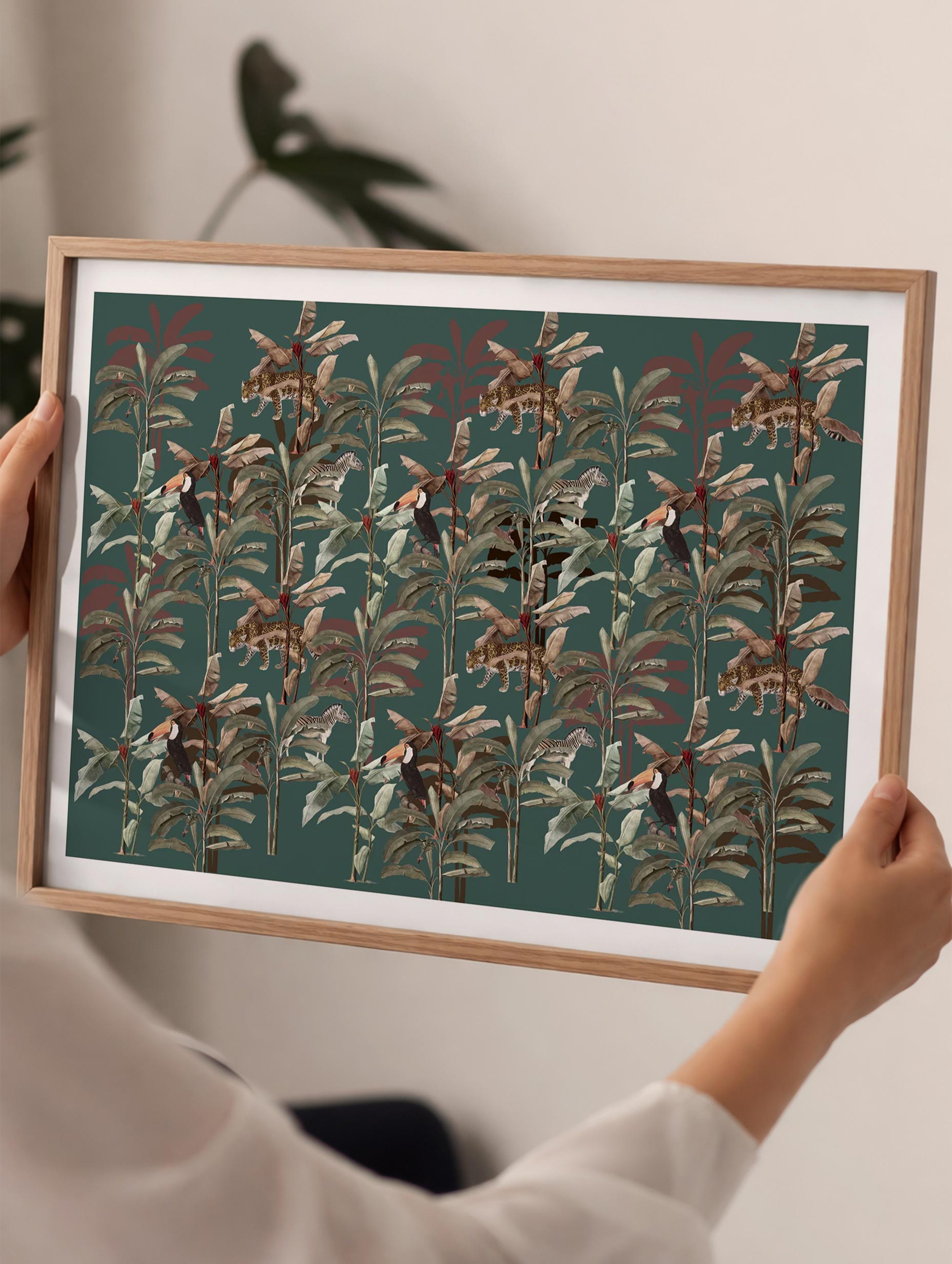 Tropical Animal Poster Mockup