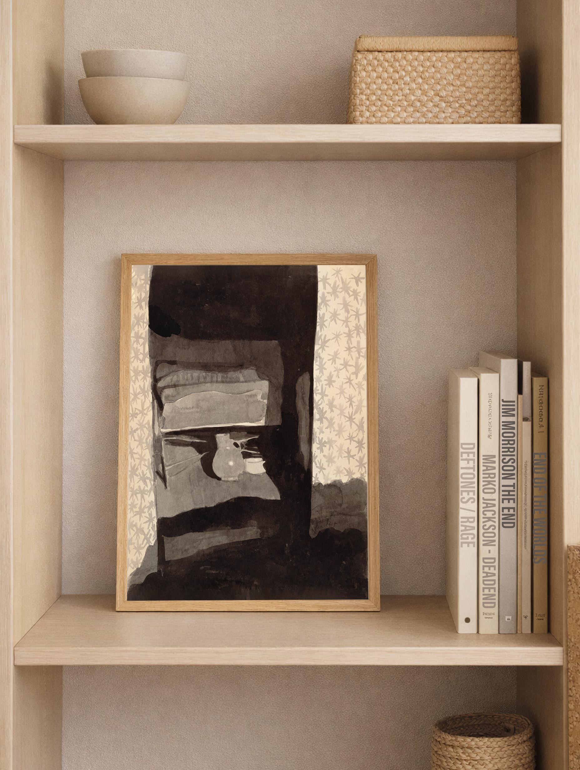 Glance into a bedroom Paul Klee Art Mockup
