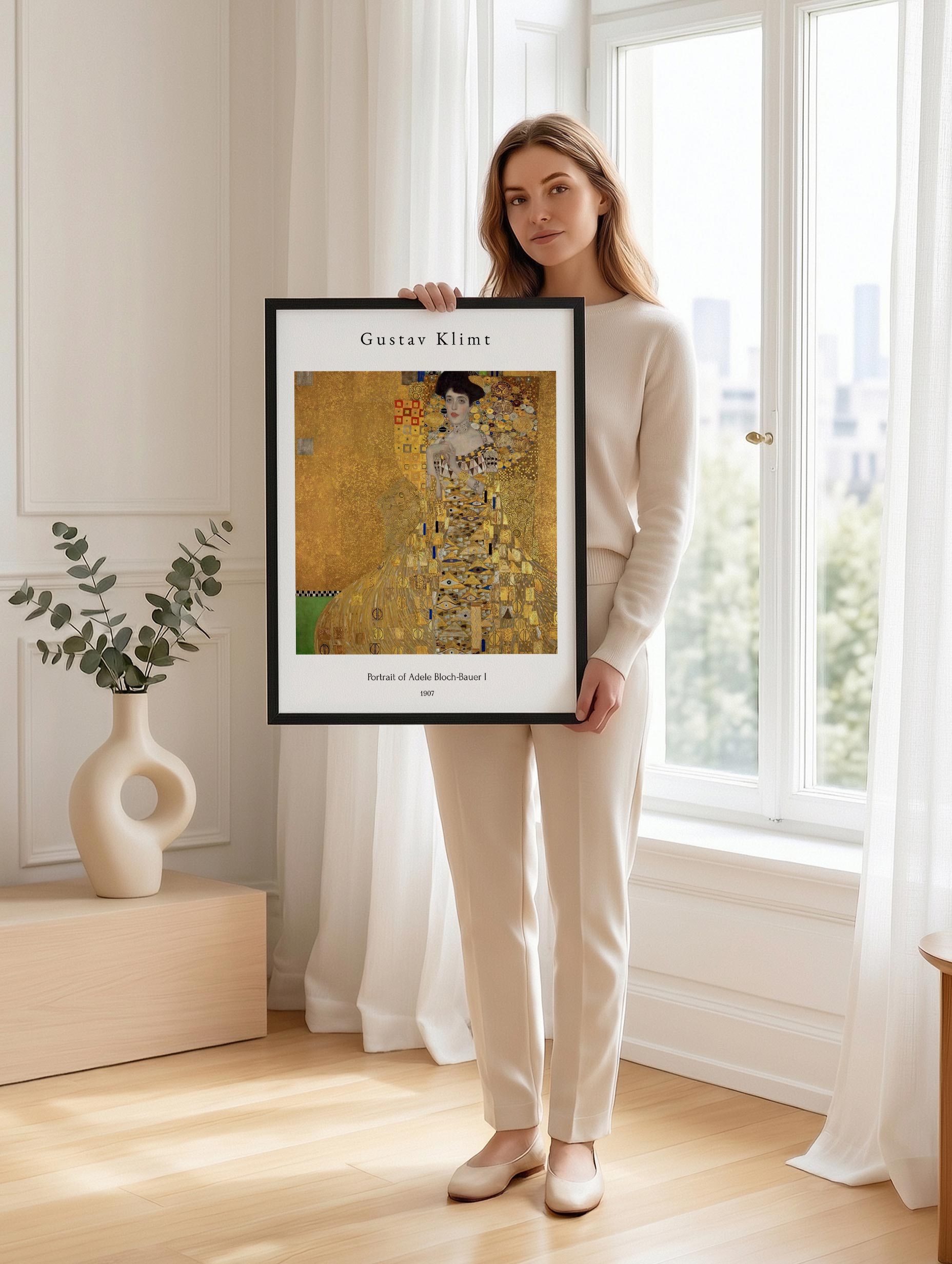 Portrait of Adele Bloch-Bauer - Gustav Klimt Mockup