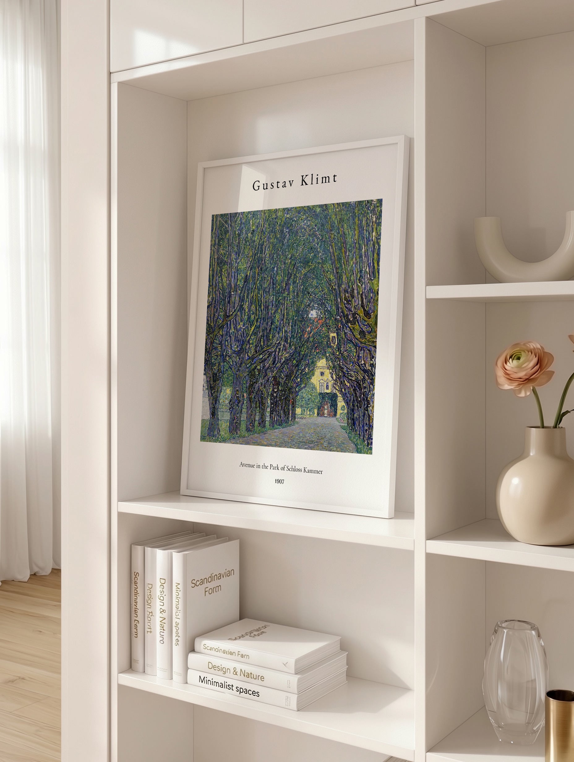 Avenue in the Park of Schloss Kammer - Gustav Klimt Art Print Mockup