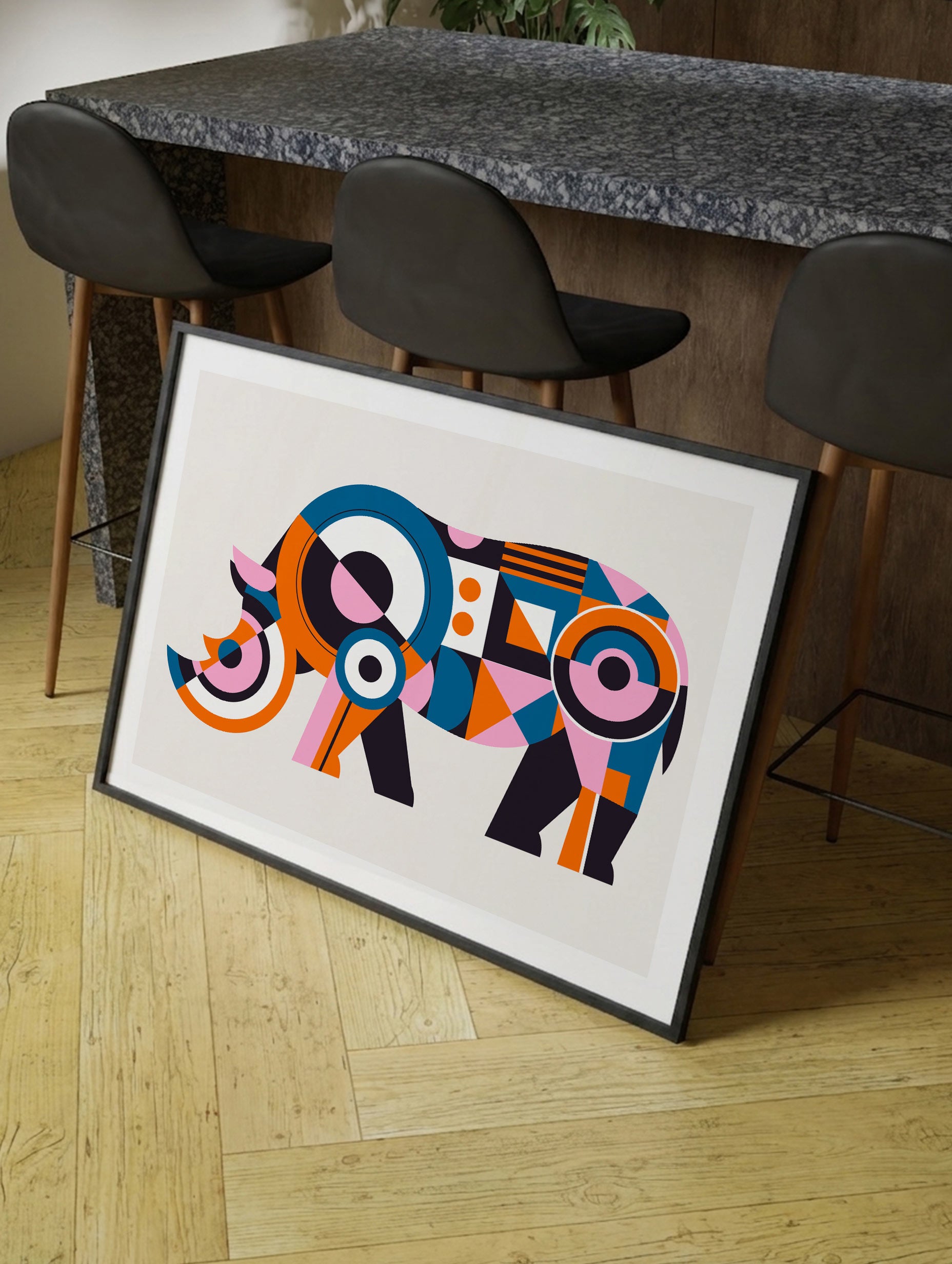 Santorini-plakat Arkitekturplakat