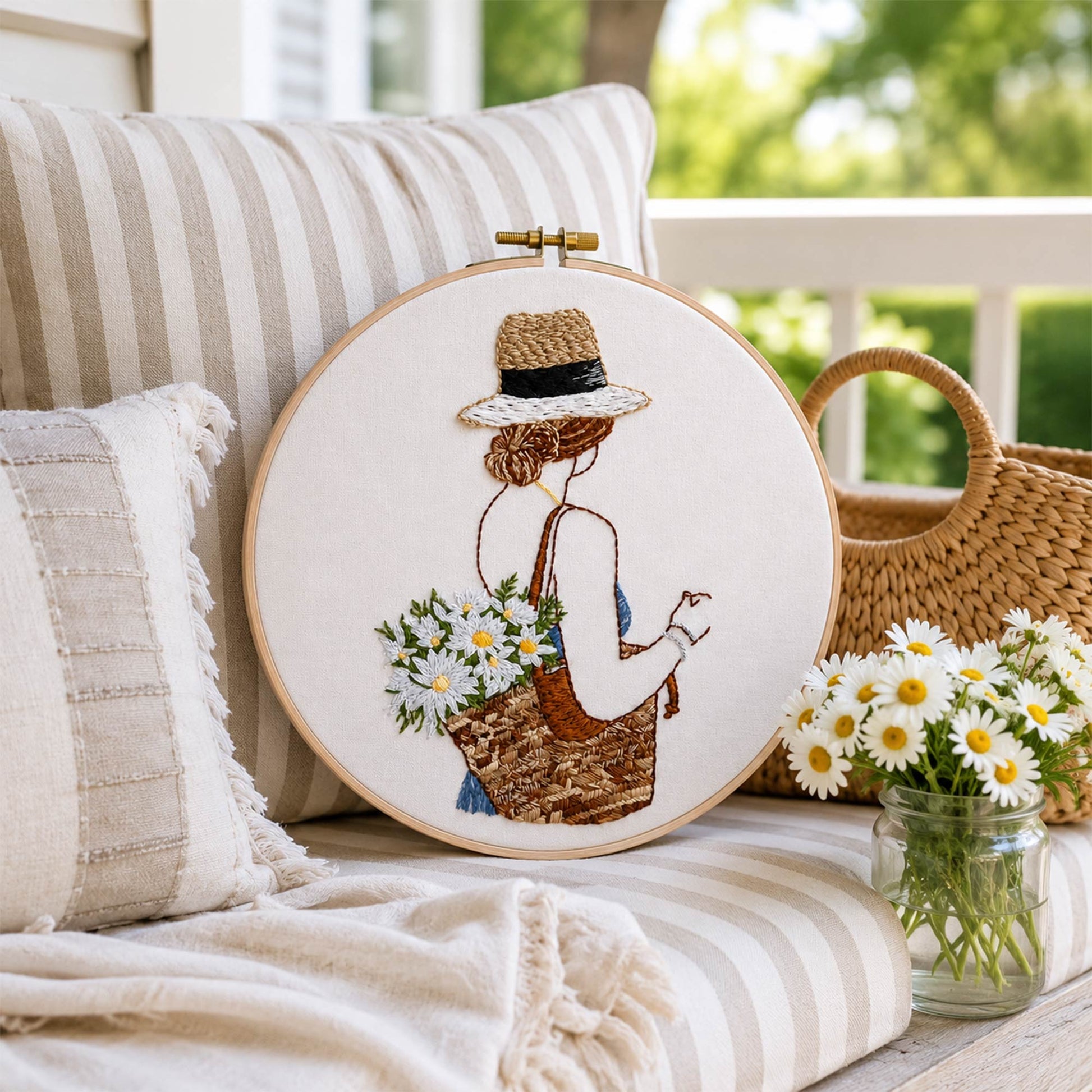 Daisy Girl Embroidery Design