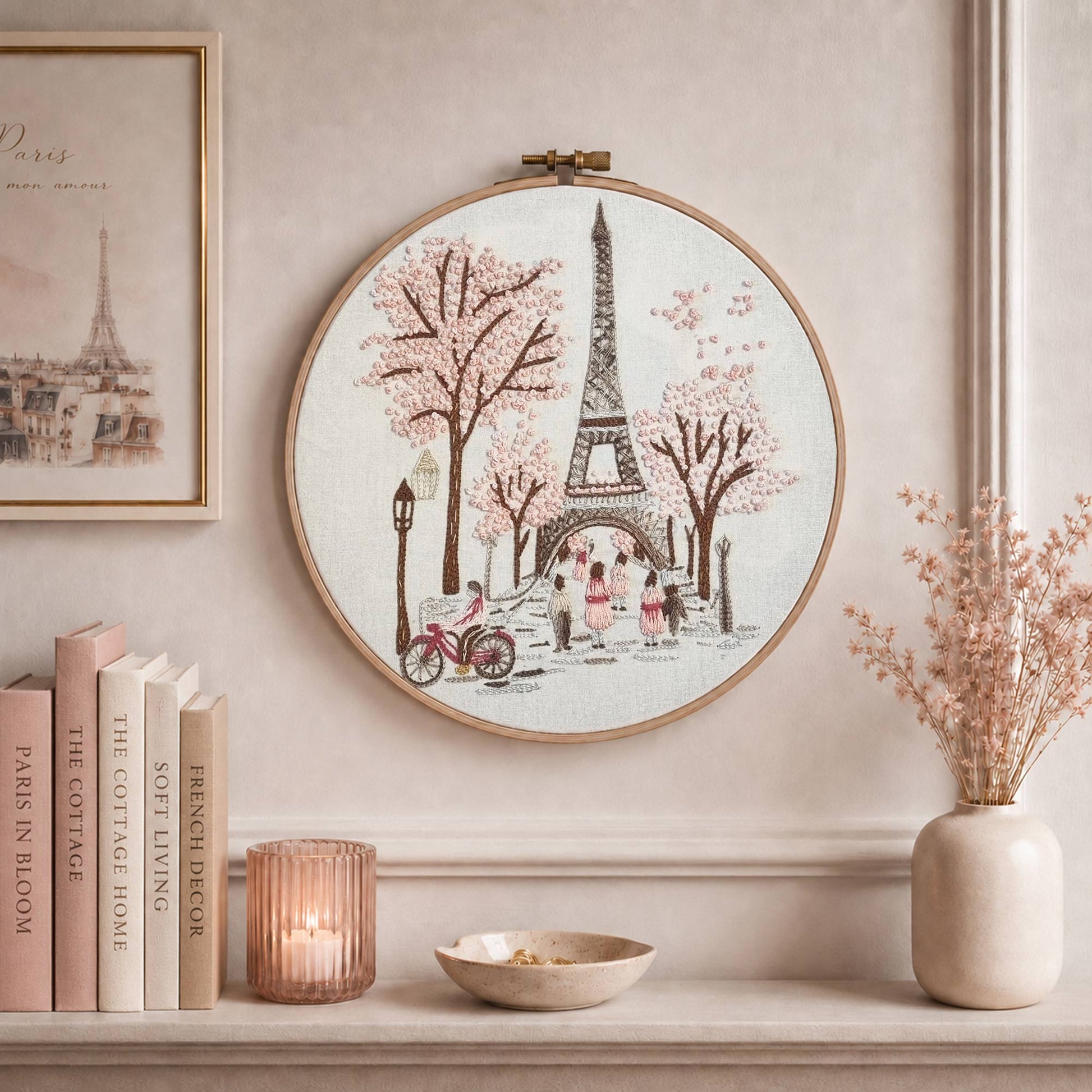 Paris Blossom Embroidery Design