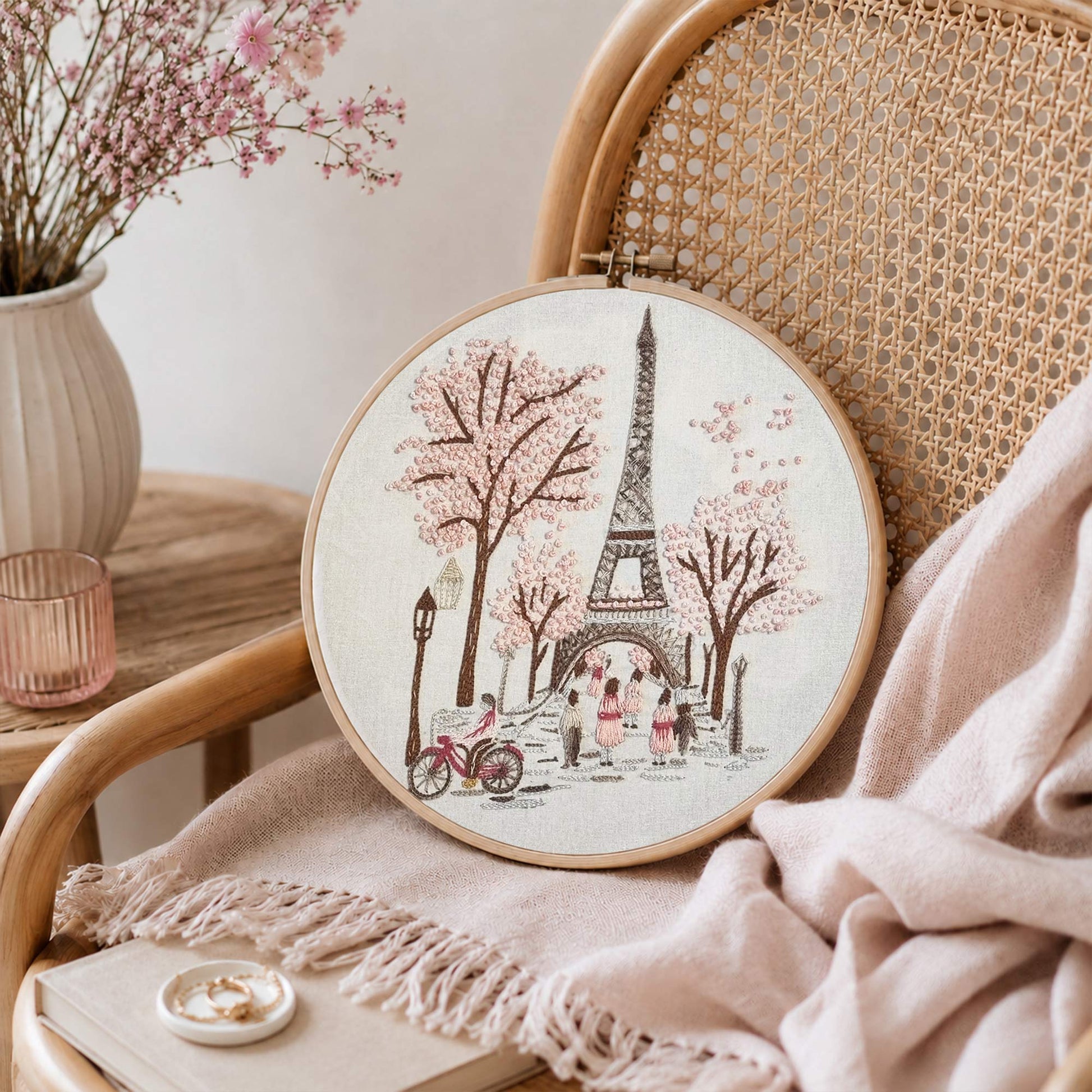 Paris Blossom Embroidery Design