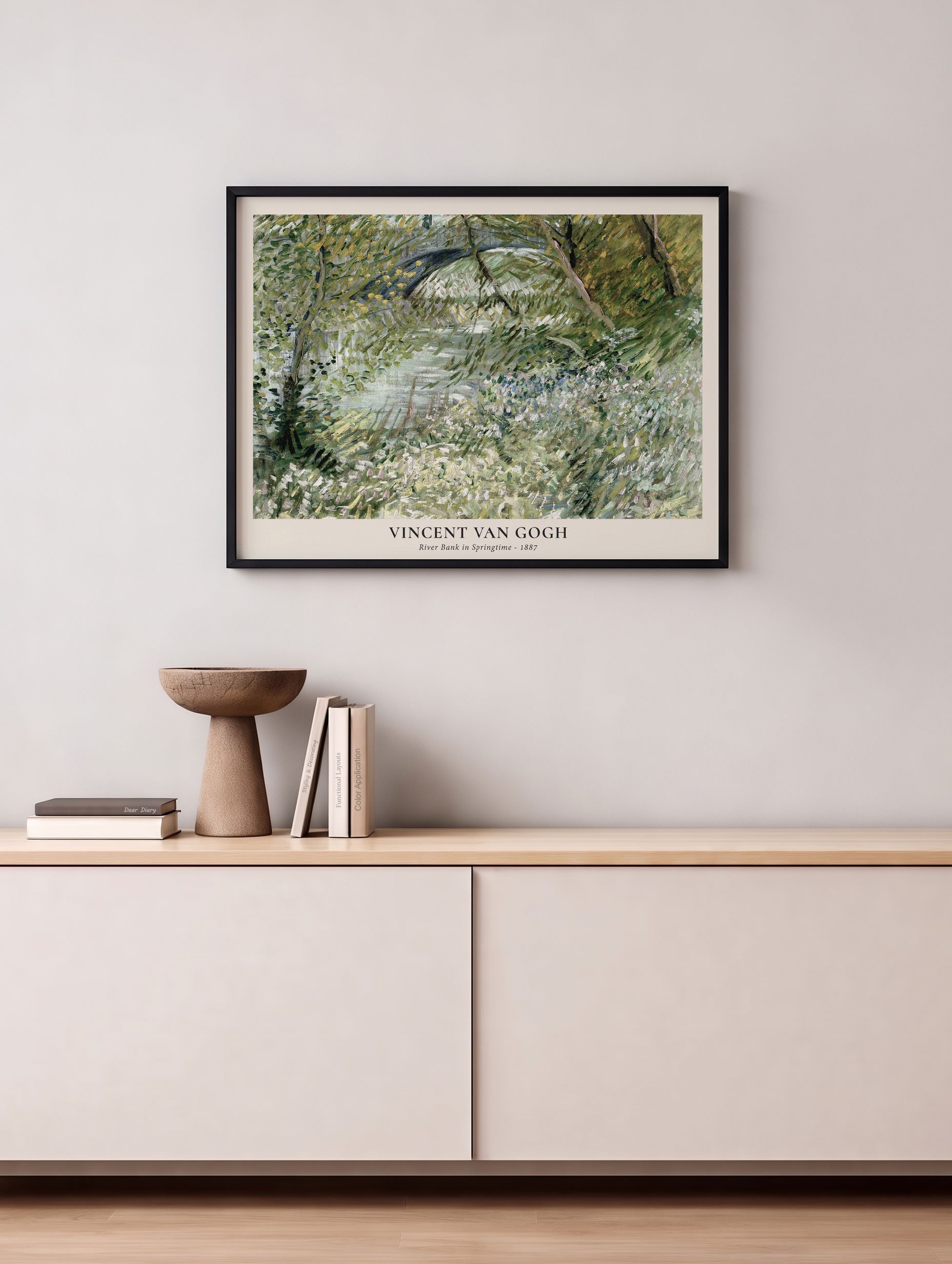 River Bank in Springtime - van Gogh Mockup