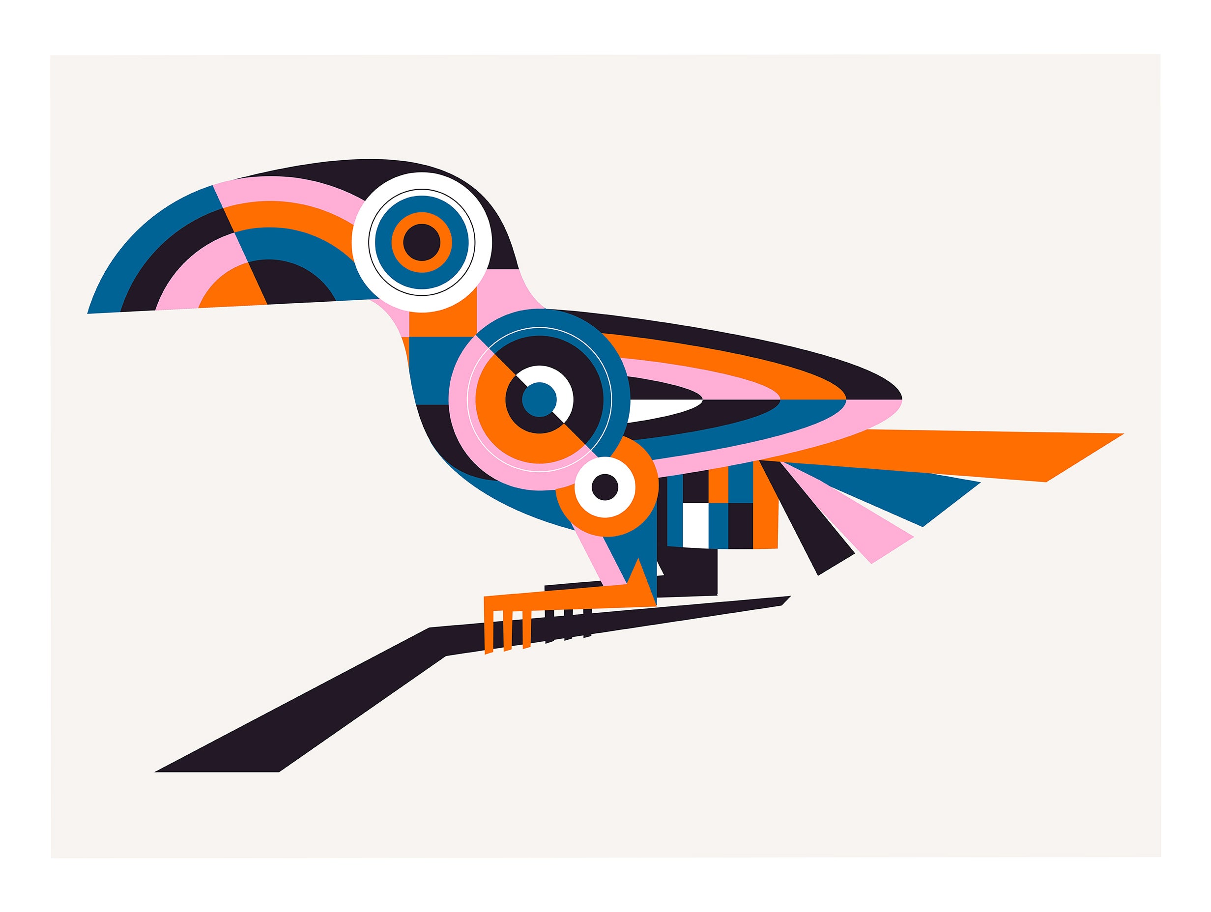 Abstract Toucan Poster