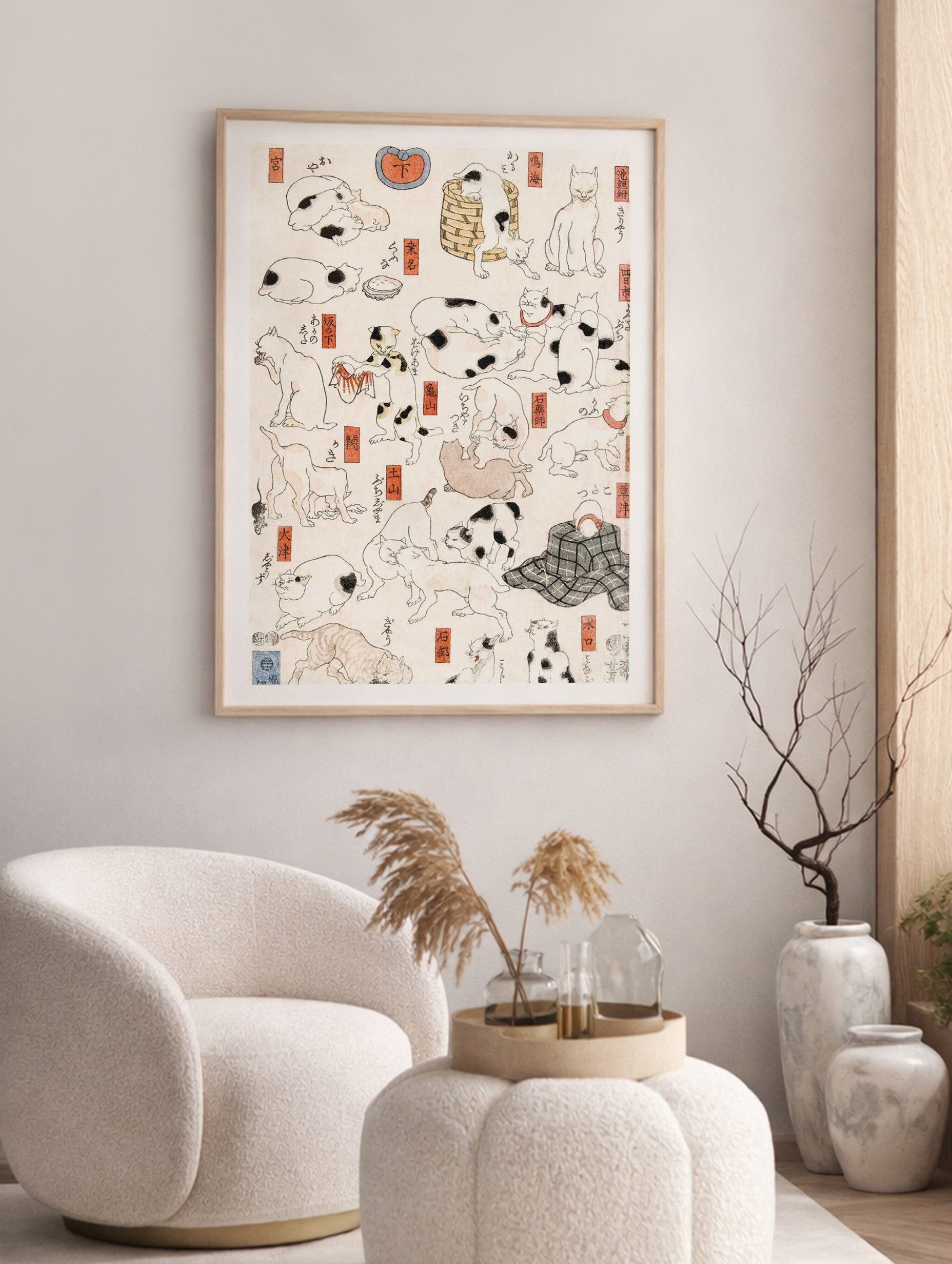 Cats Poster - Utagawa Mockup