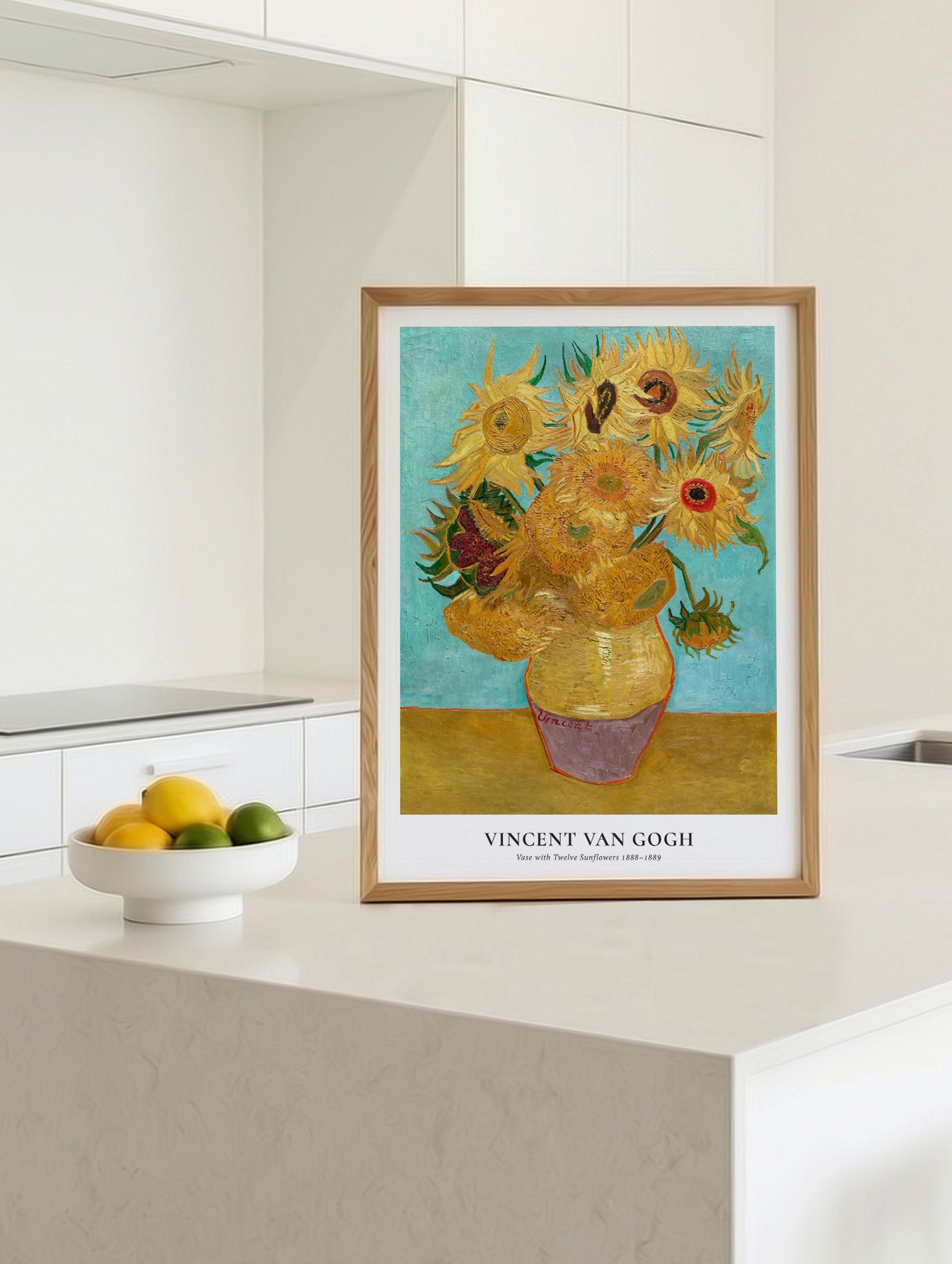 Vase with Twelve Sunflowers - Van Gogh Mockup