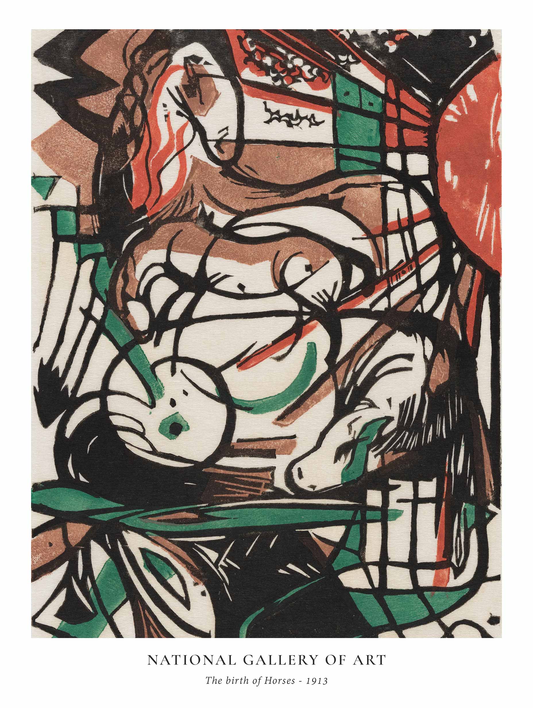 The Birth of Horses - Franz Marc