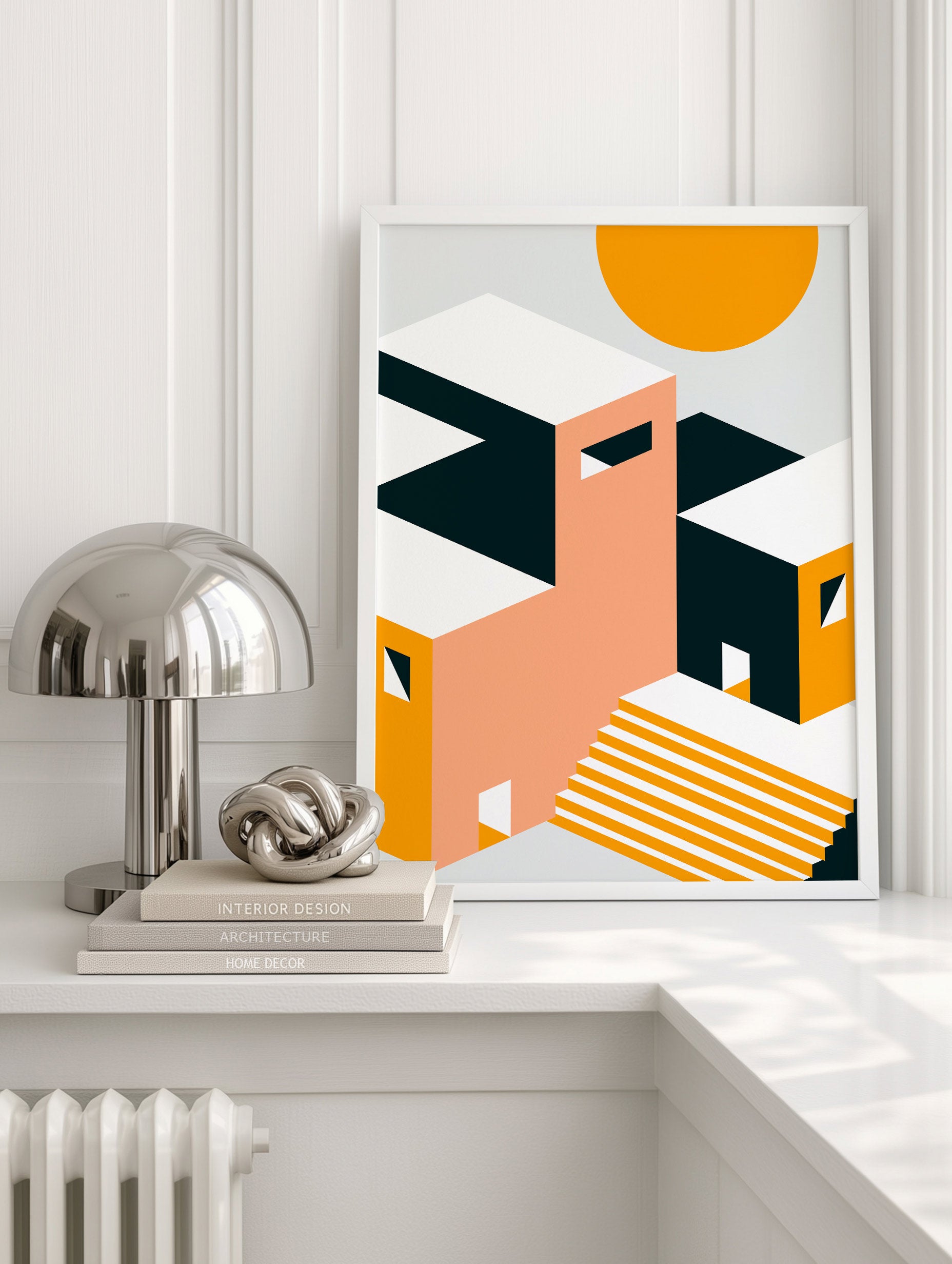 Santorini-plakat Arkitekturplakat