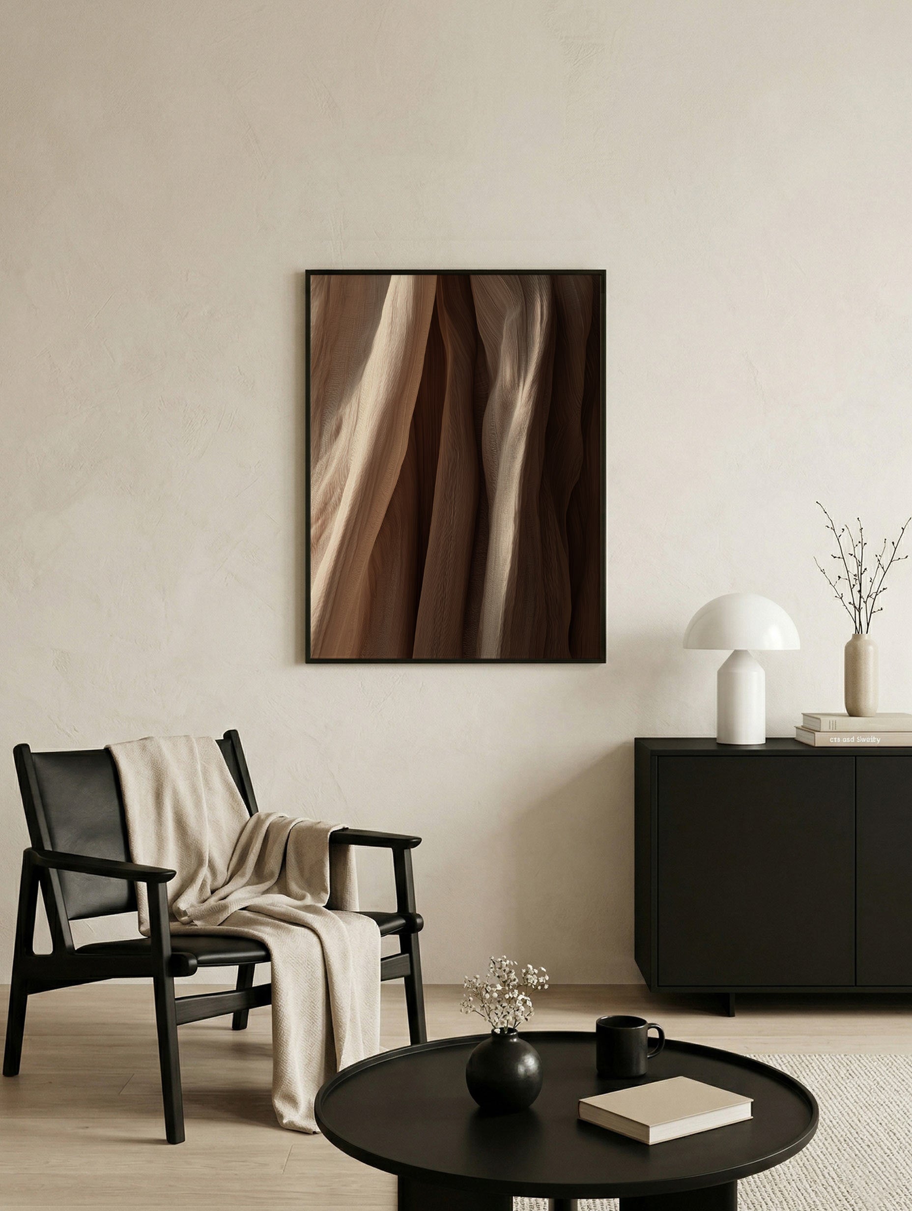 Textured Silk Fabric Poster Mockup