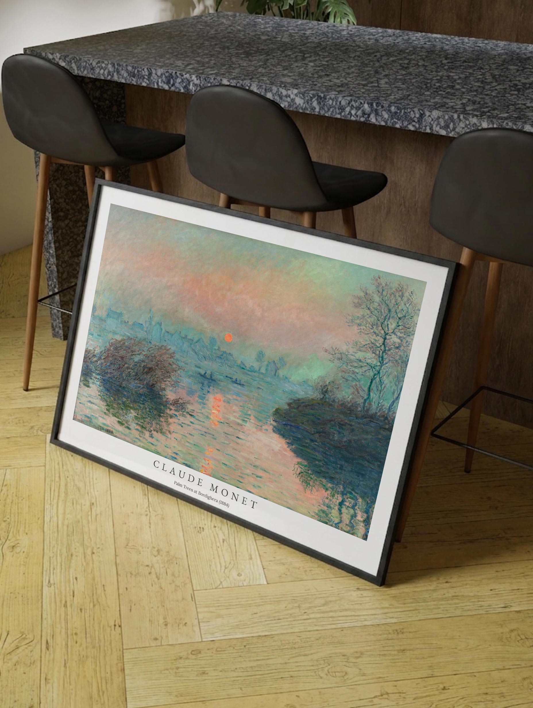 Sunset on the Seine at Lavacourt No. 2 - Claude Monet