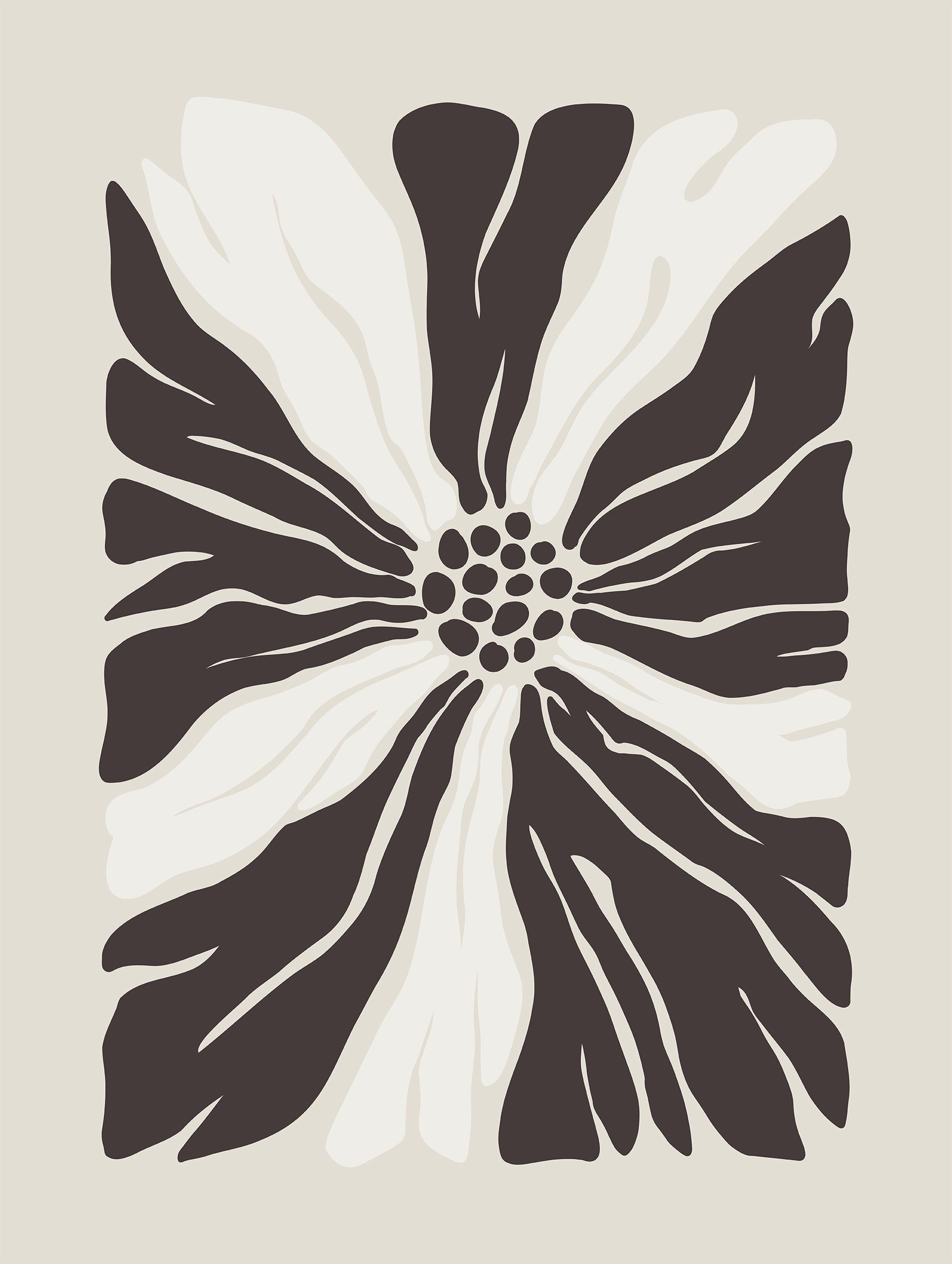 Abstrakt blommposter