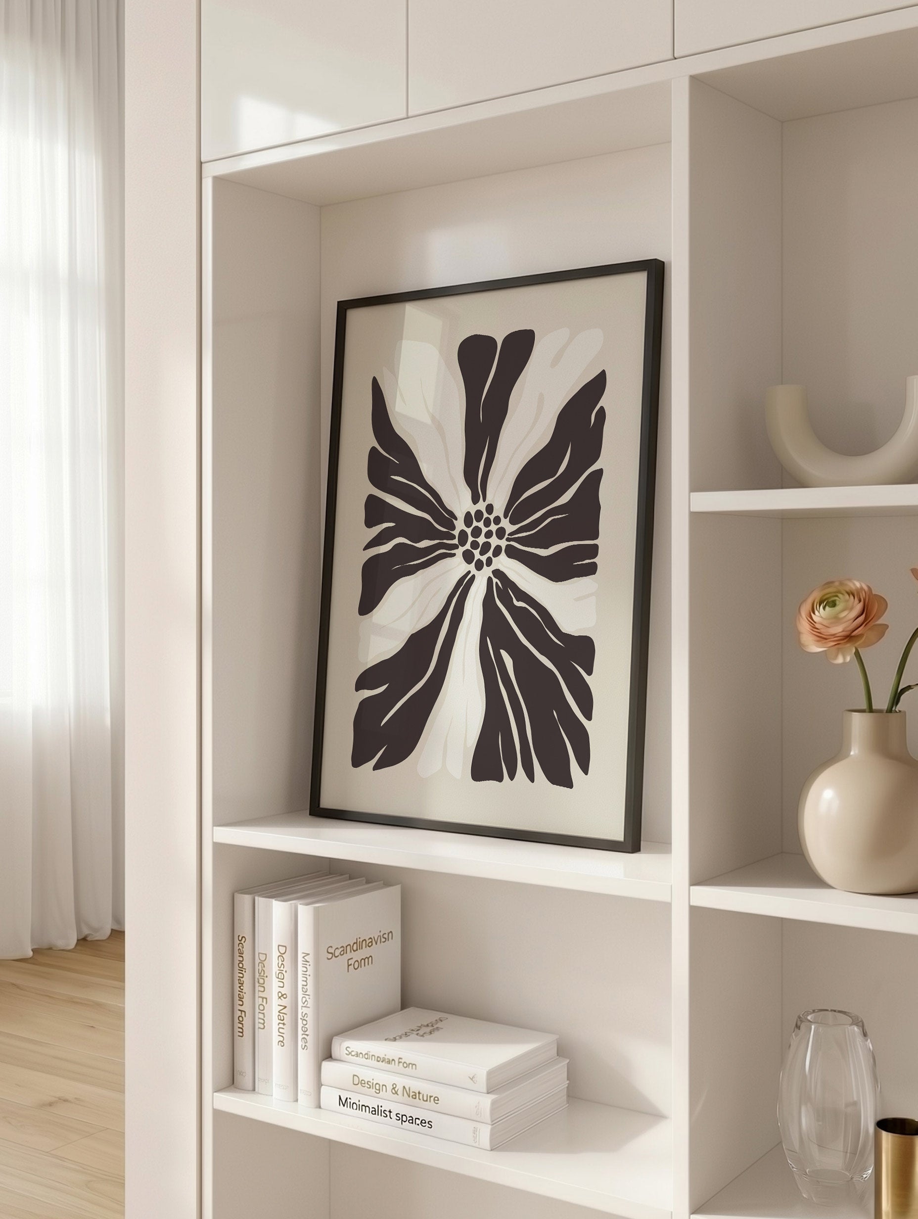 Abstrakt blommposter