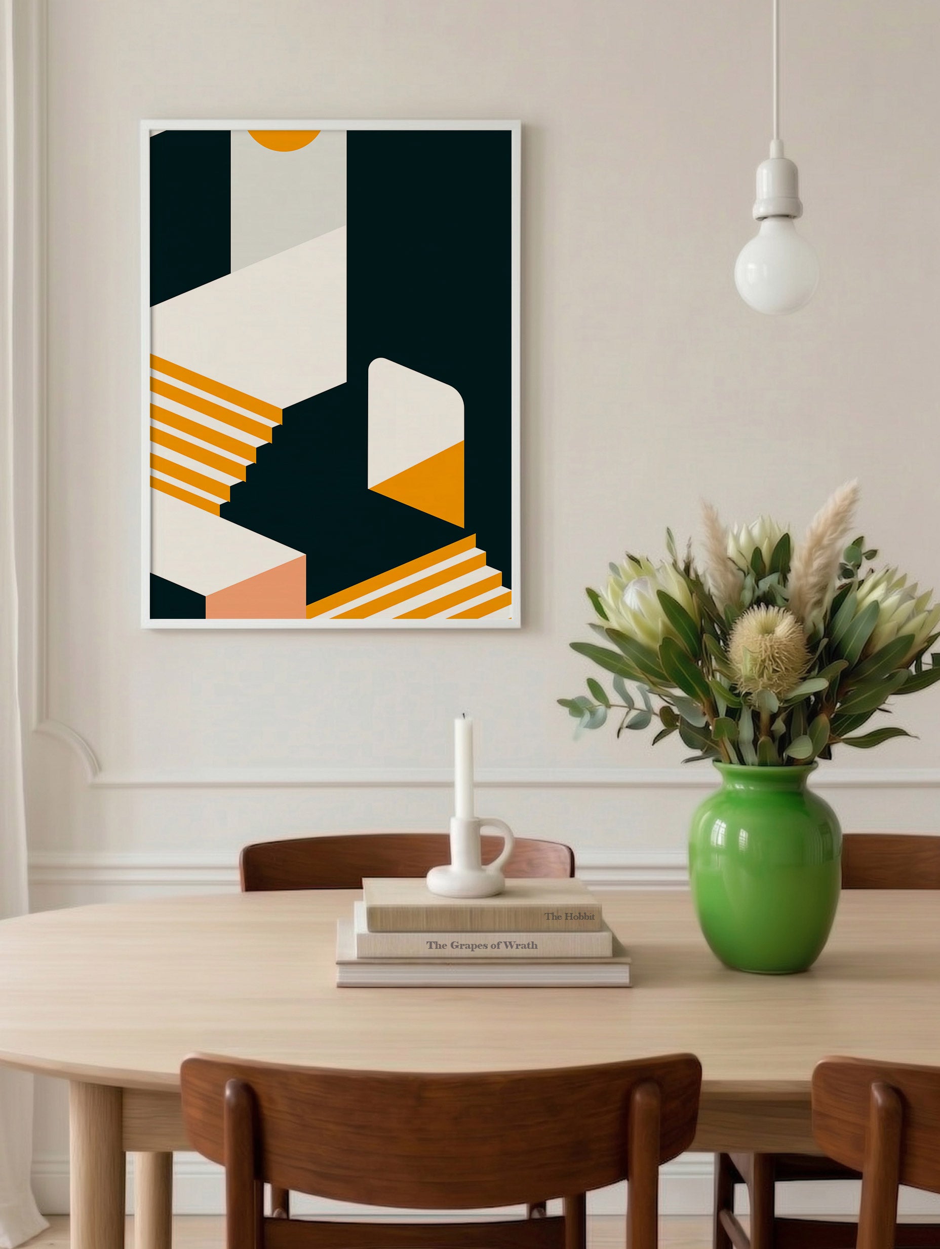 Santorini-plakat Arkitekturplakat
