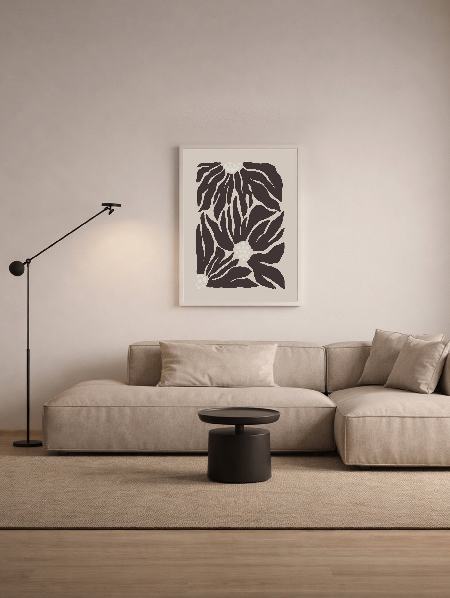 Bold Leaf Forms Poster