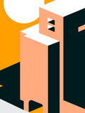 Modern fasadgeometriposter