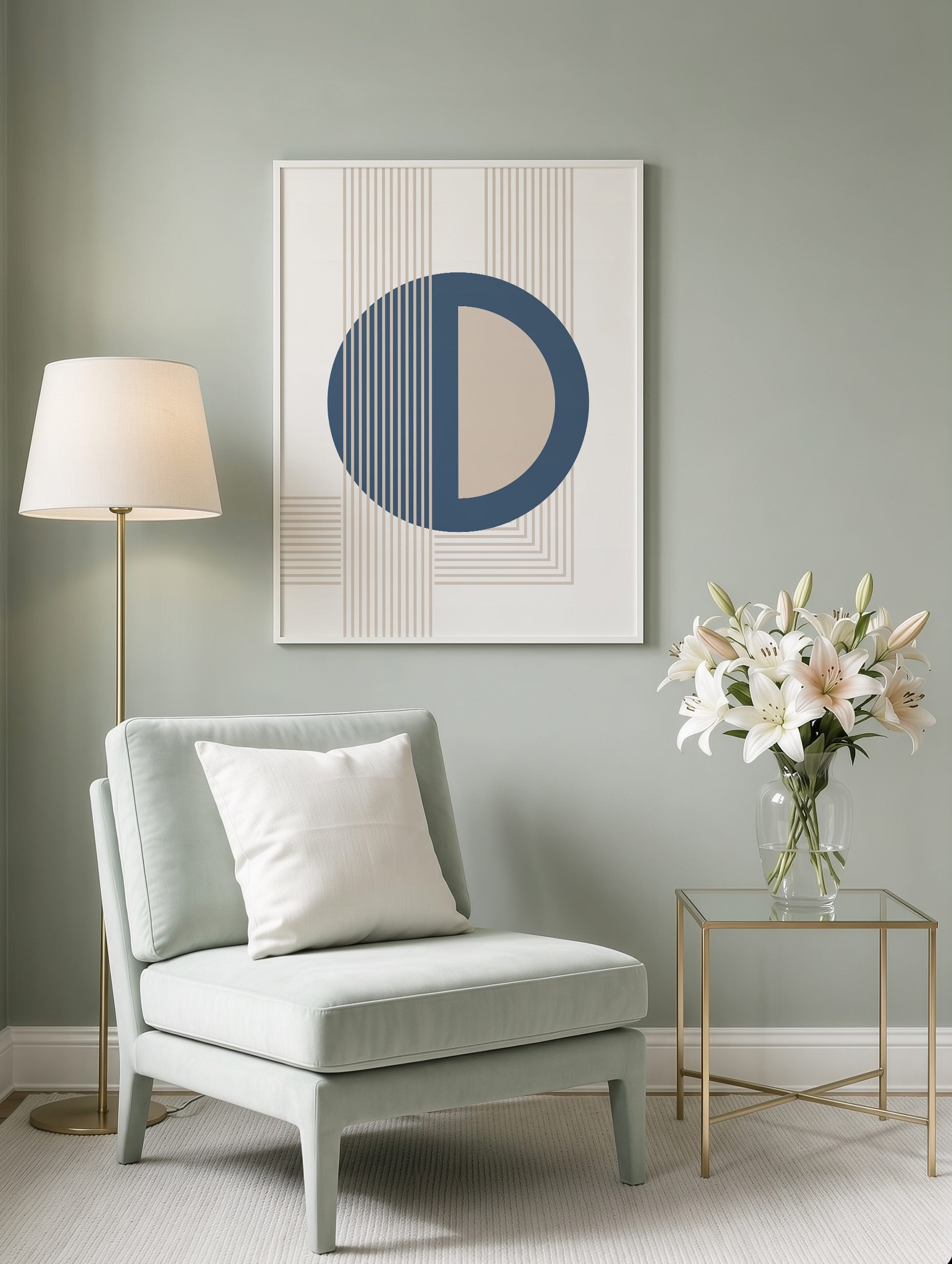 Santorini-plakat Arkitekturplakat