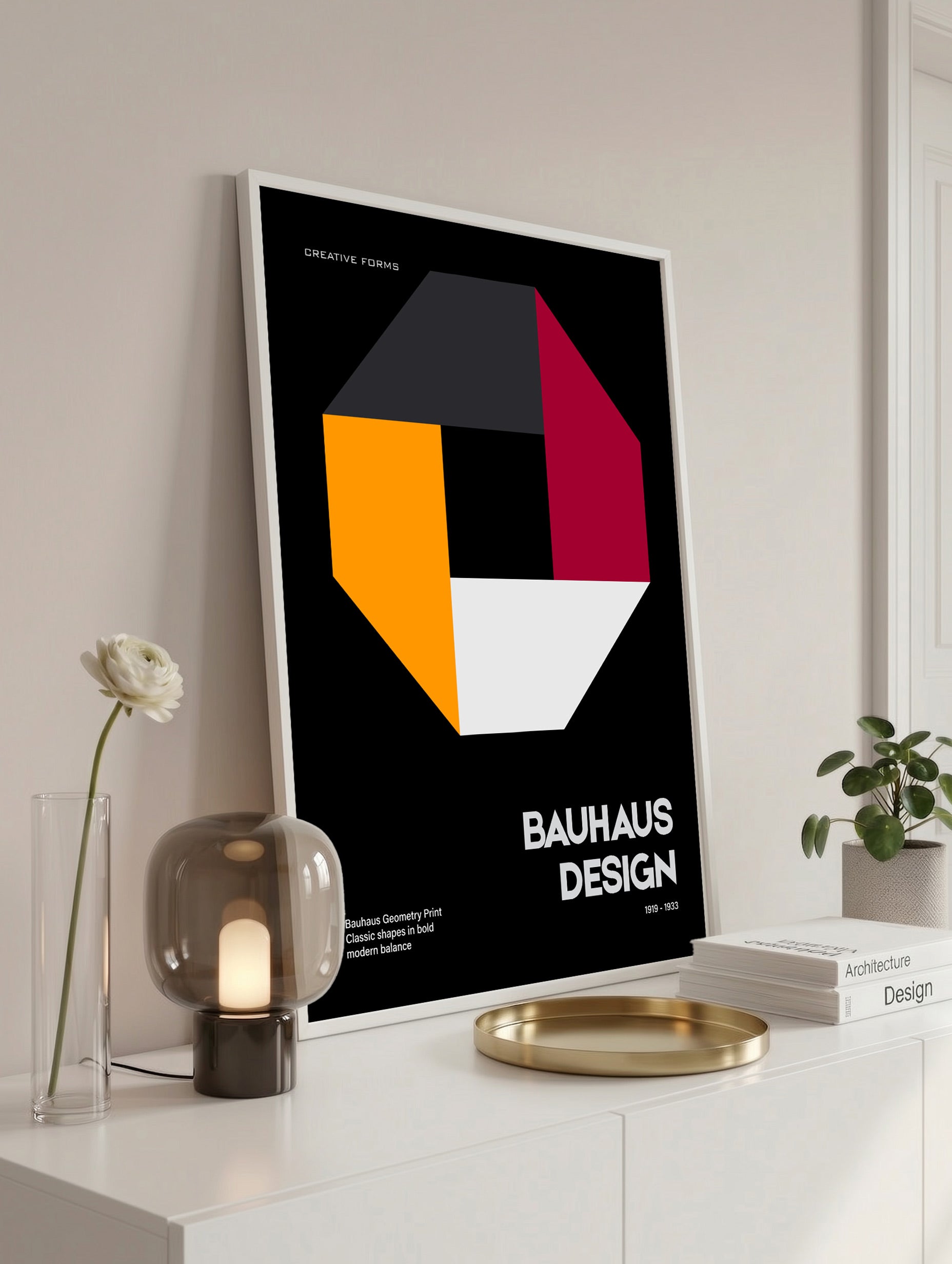 Santorini-plakat Arkitekturplakat