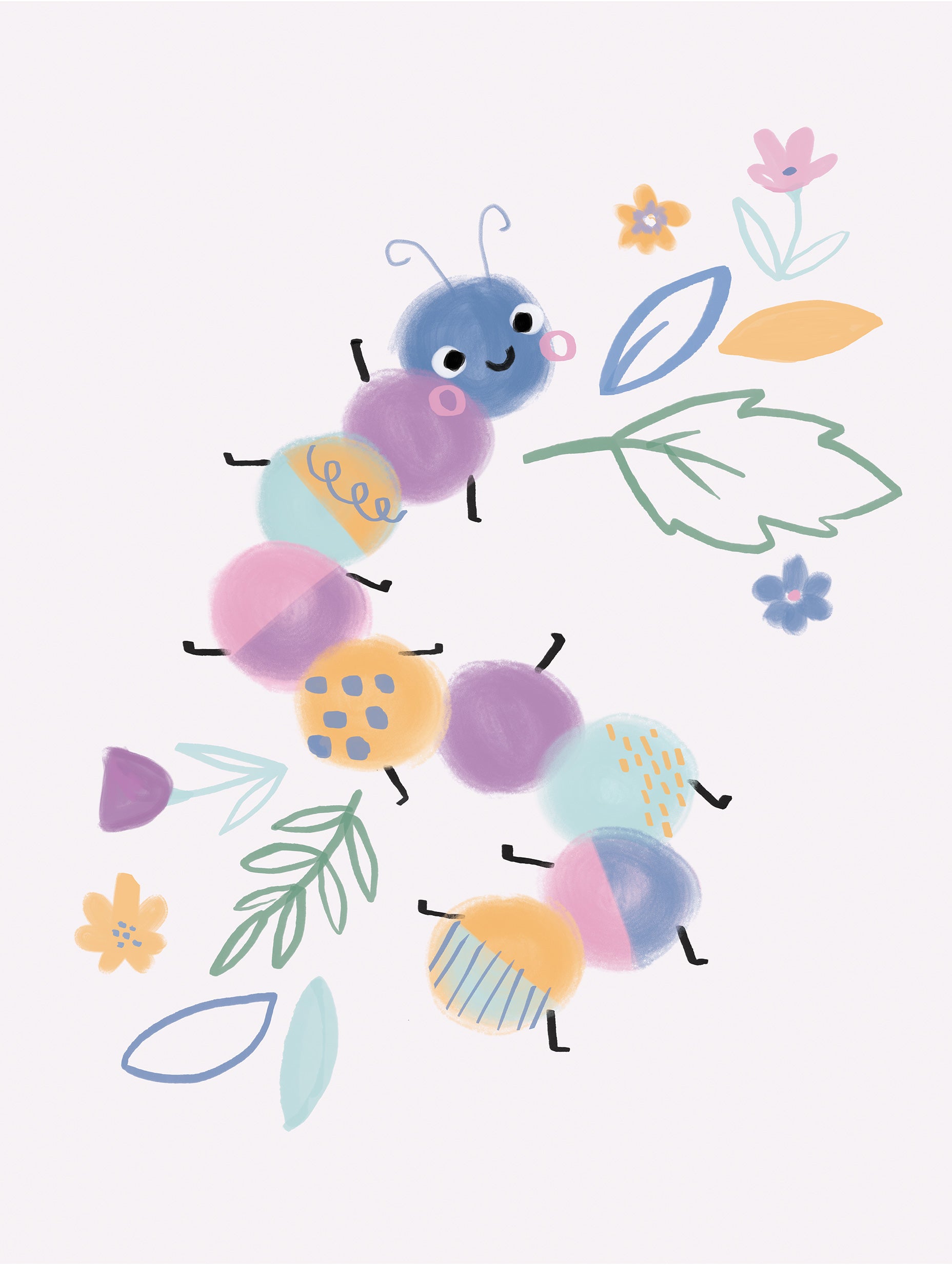Laura Pantony - Cute Caterpillar Poster