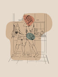 Olga Gleeva – Preparing breakfast Poster