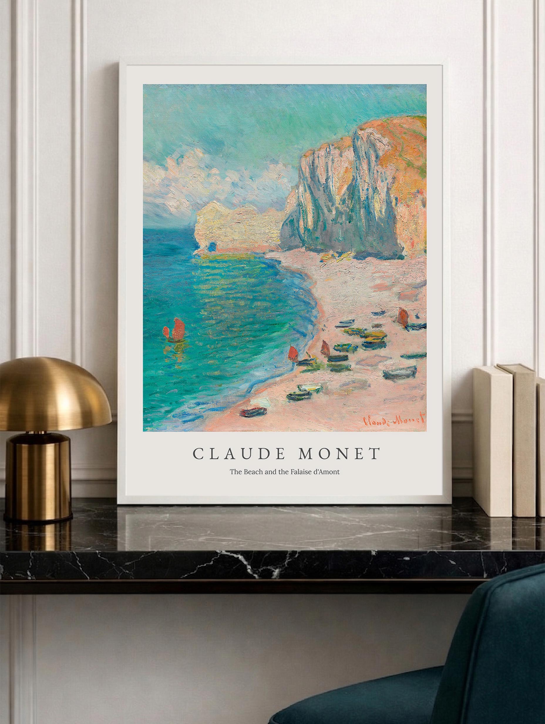The Beach and the Falaise d'Amont - Claude Monet
